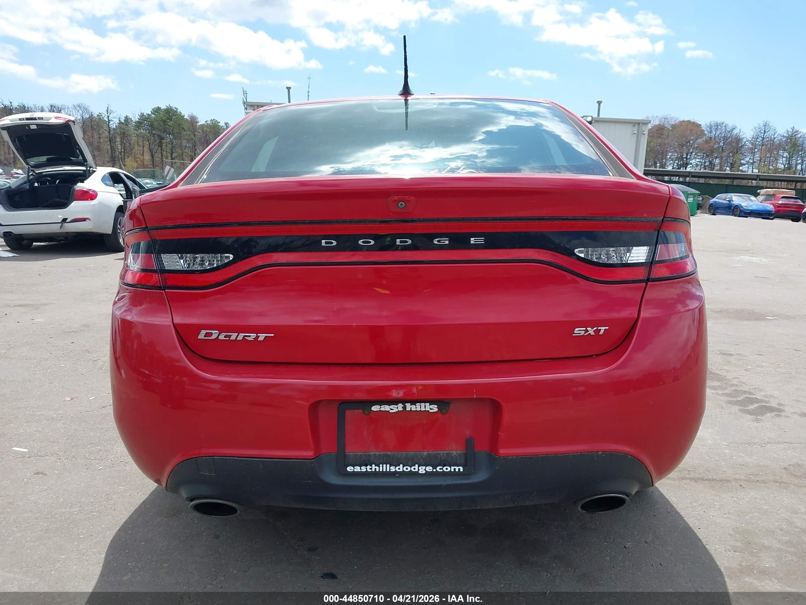 2013 Dodge Dart Sxt Red vin: 1C3CDFBA4DD294628