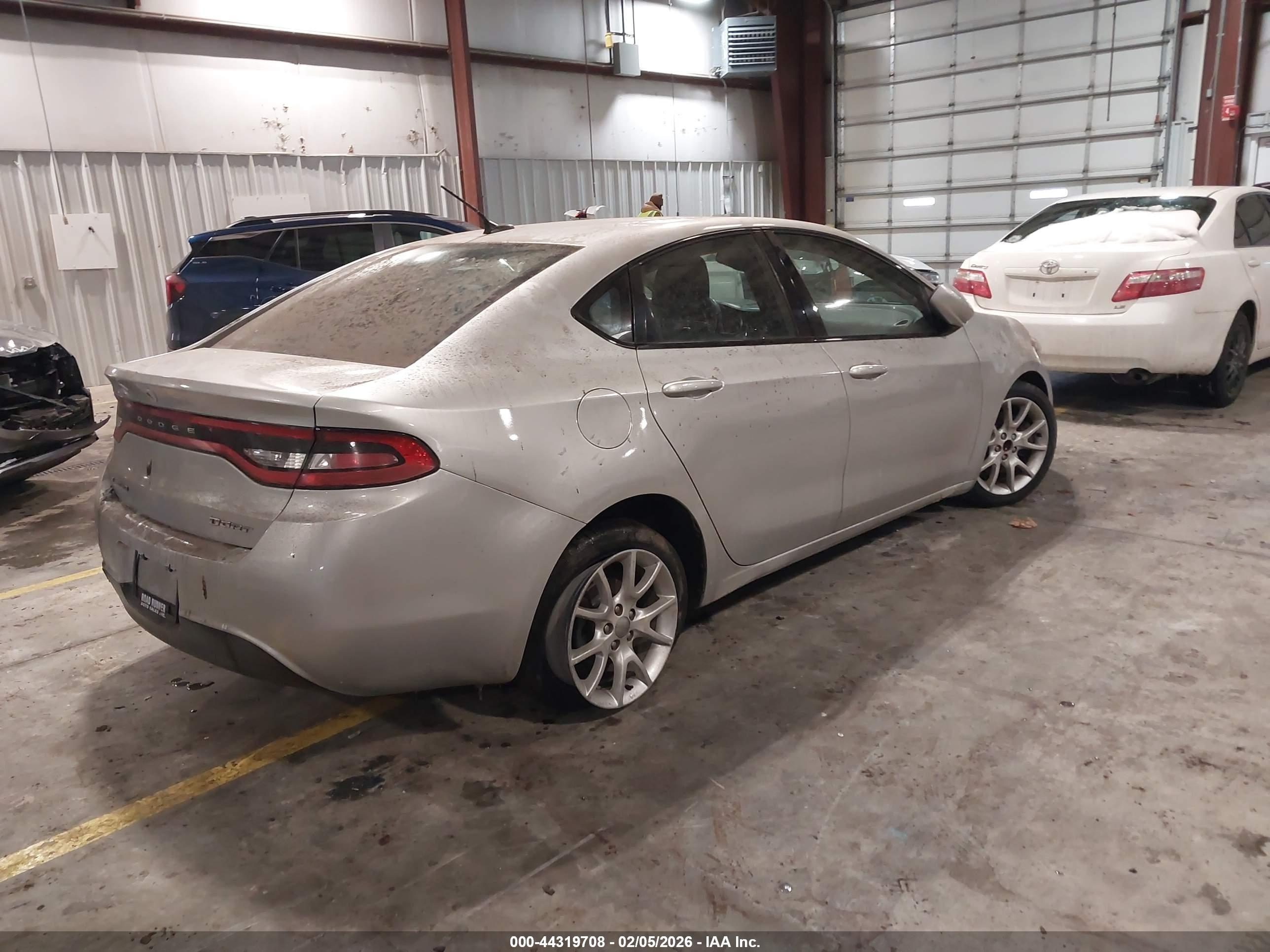 2013 Dodge Dart Sxt Silver vin: 1C3CDFBA4DD301805