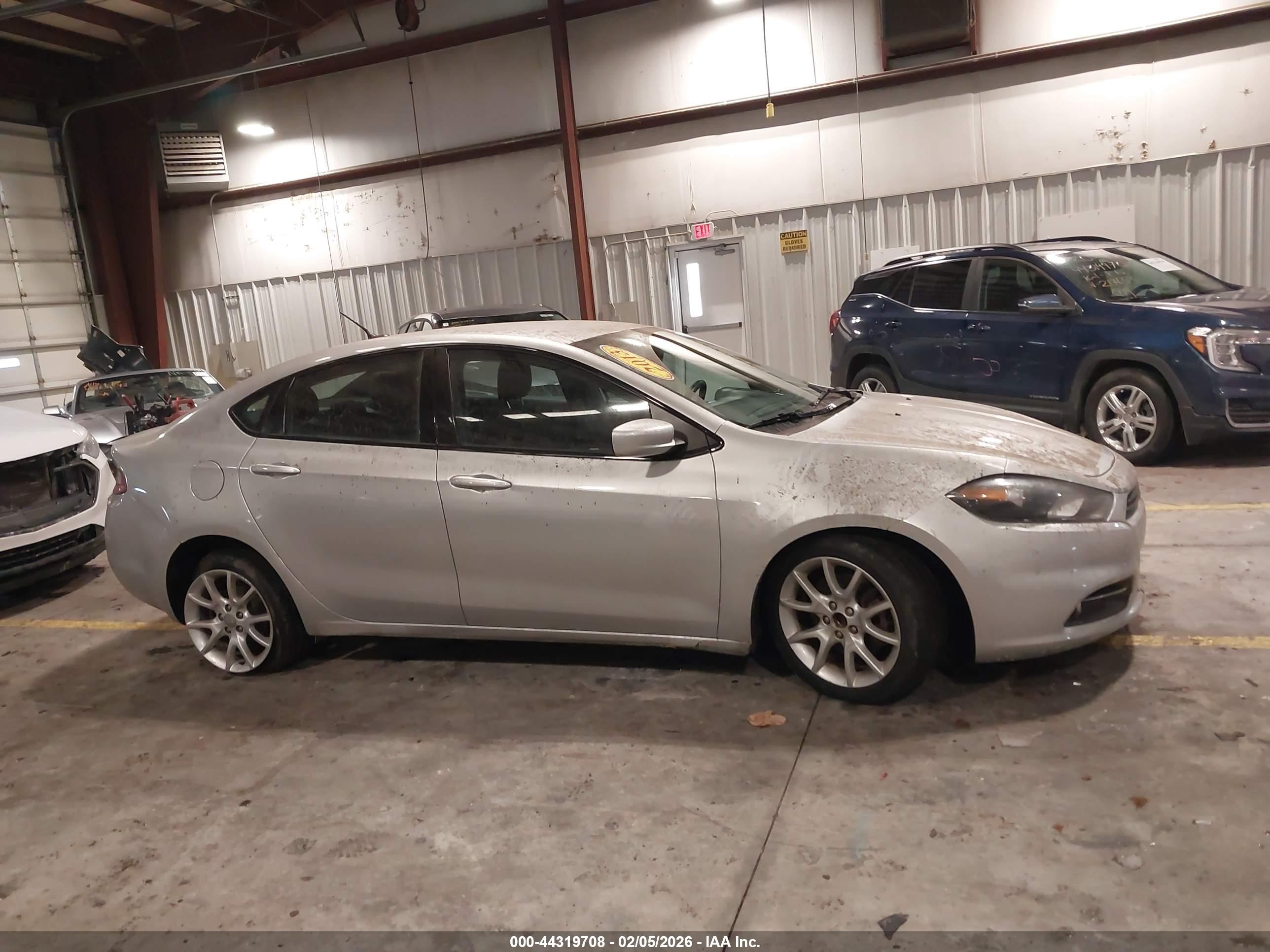 2013 Dodge Dart Sxt Silver vin: 1C3CDFBA4DD301805