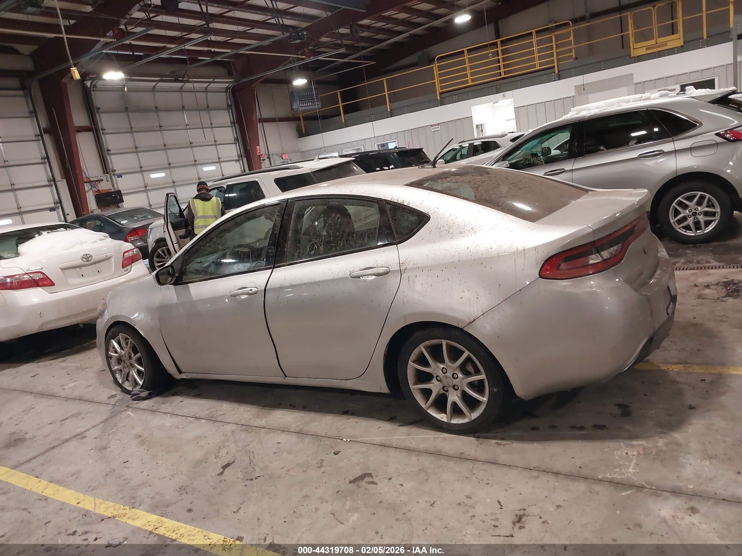 2013 Dodge Dart Sxt Silver vin: 1C3CDFBA4DD301805