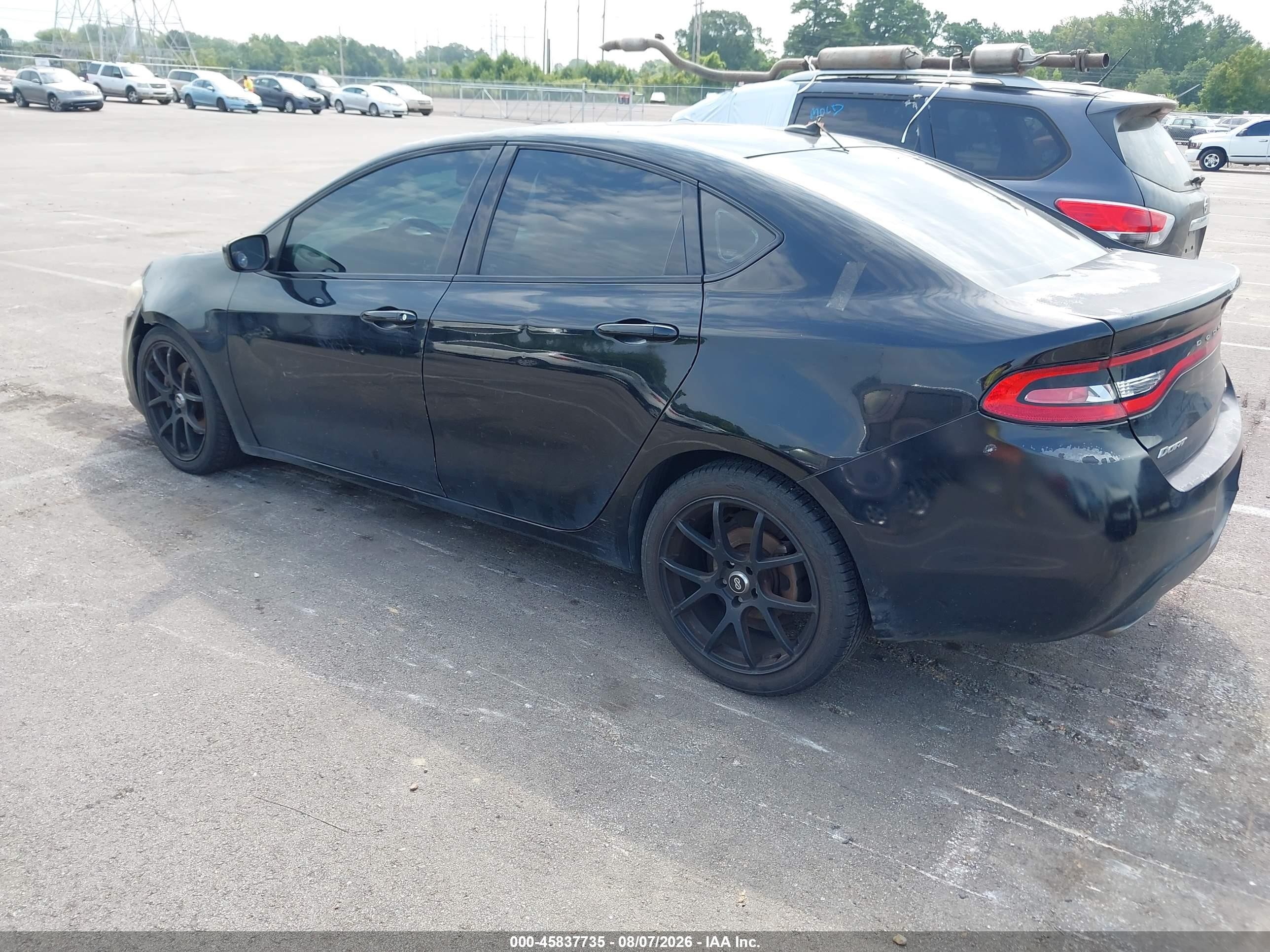 2013 Dodge Dart Sxt Black vin: 1C3CDFBA4DD312058
