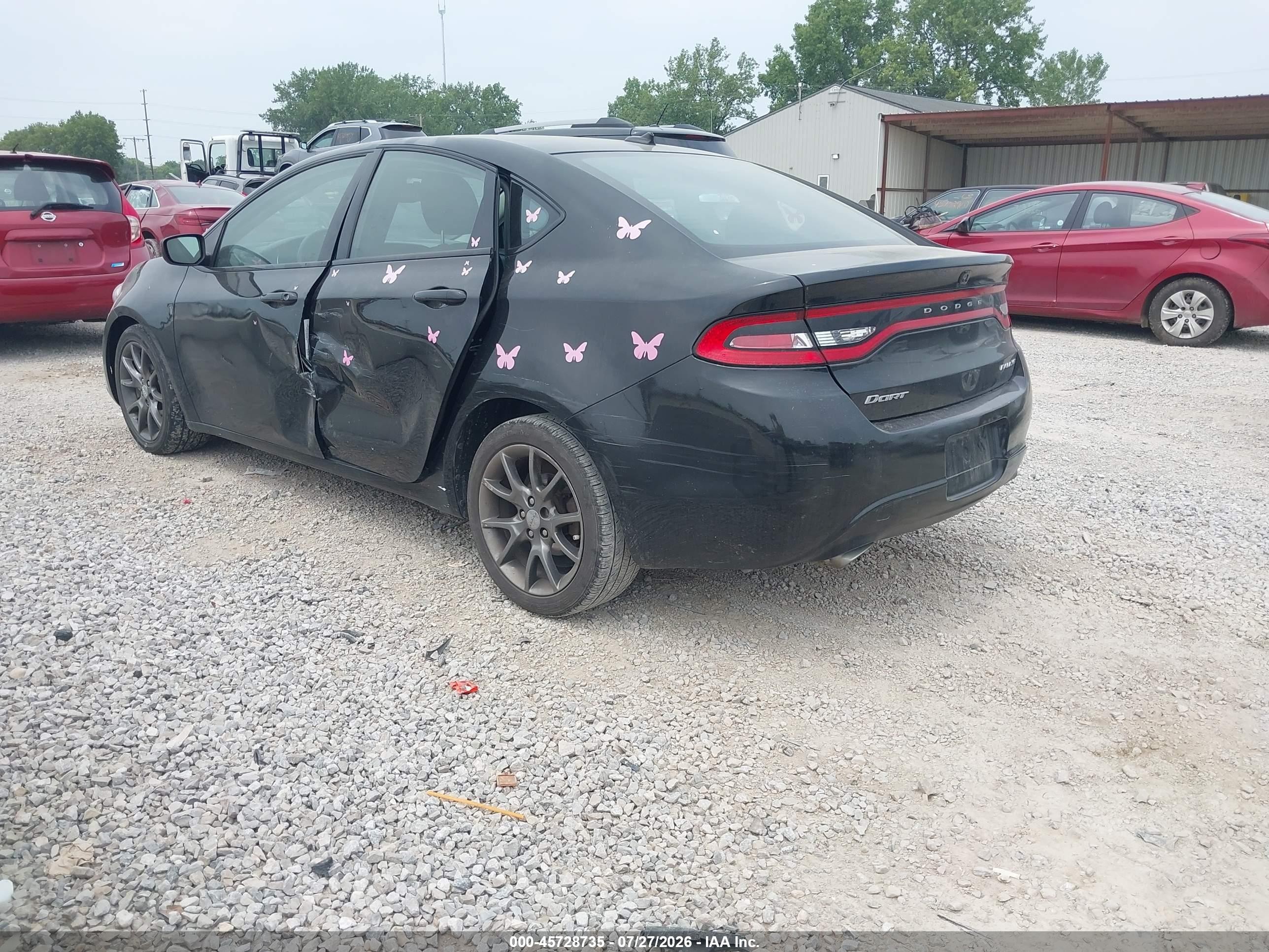 2013 Dodge Dart Sxt Black vin: 1C3CDFBA4DD339020