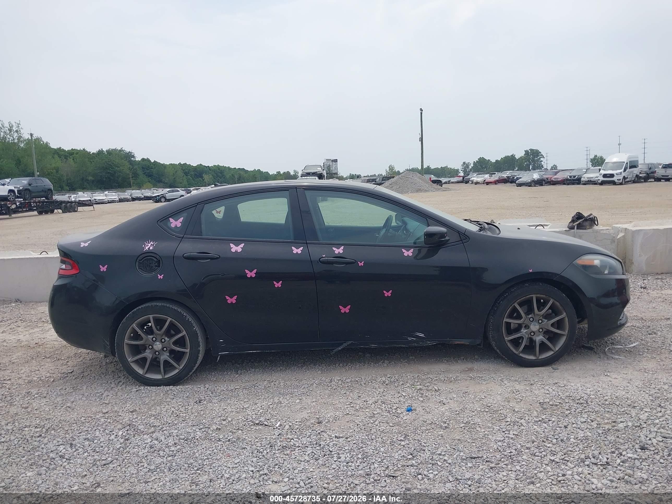 2013 Dodge Dart Sxt Black vin: 1C3CDFBA4DD339020