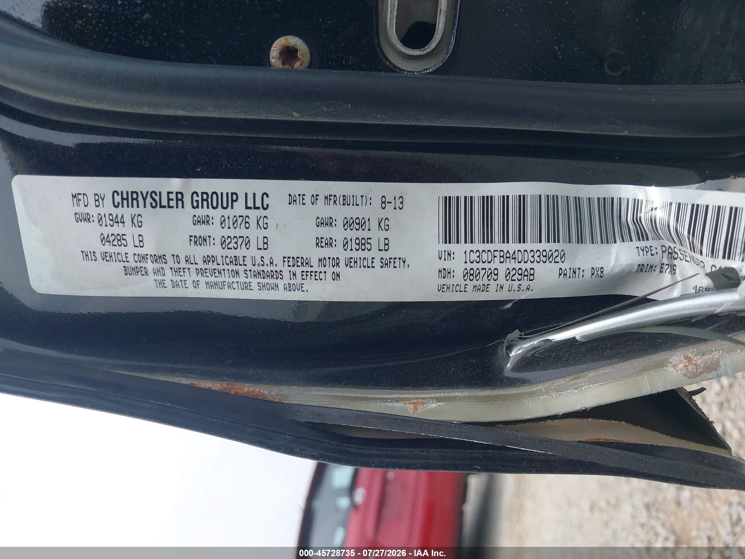 2013 Dodge Dart Sxt Black vin: 1C3CDFBA4DD339020