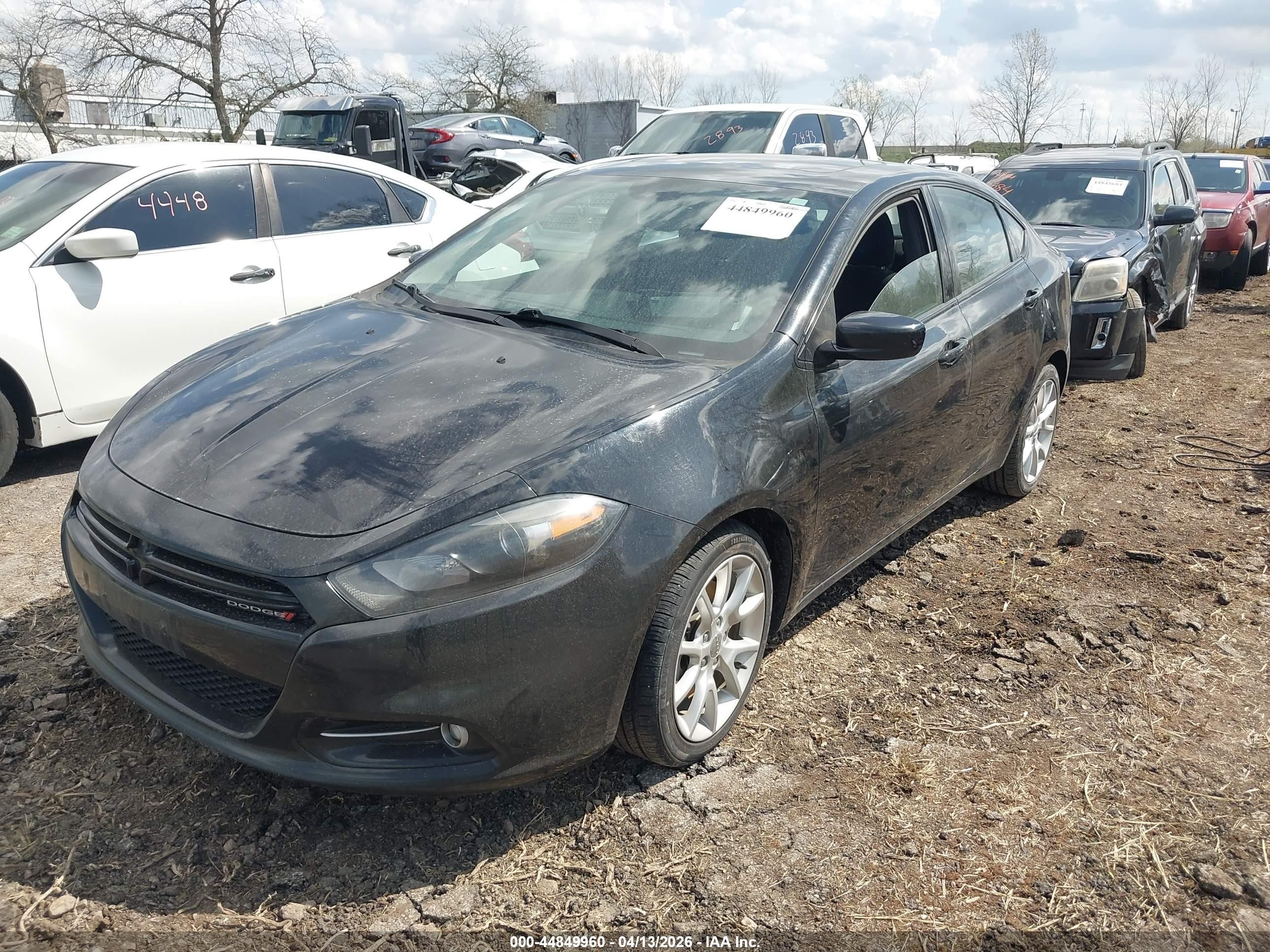 2013 Dodge Dart Sxt Black vin: 1C3CDFBA4DD343360