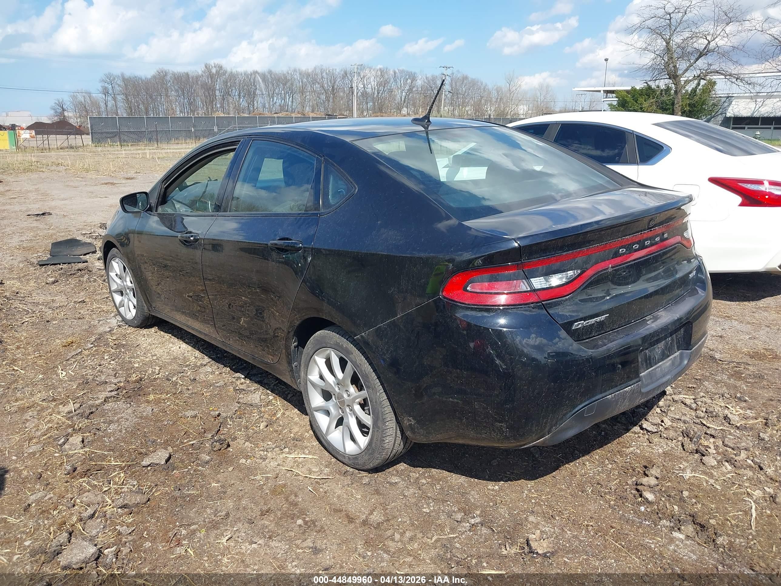 2013 Dodge Dart Sxt Black vin: 1C3CDFBA4DD343360