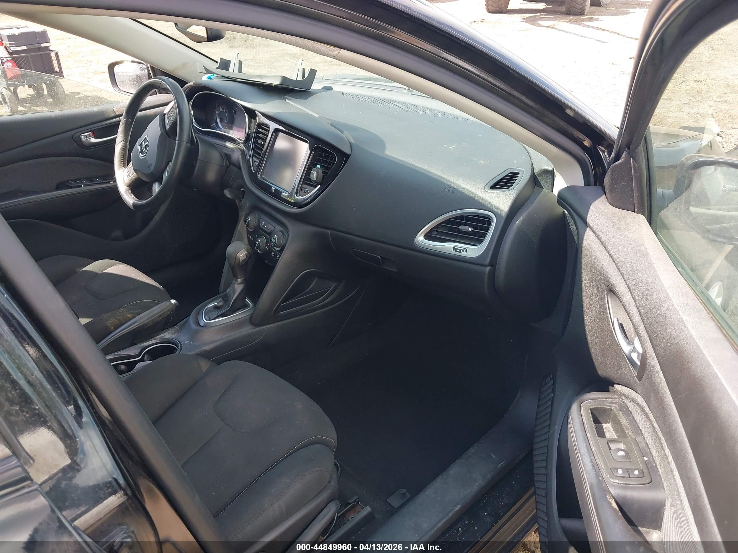 2013 Dodge Dart Sxt Black vin: 1C3CDFBA4DD343360