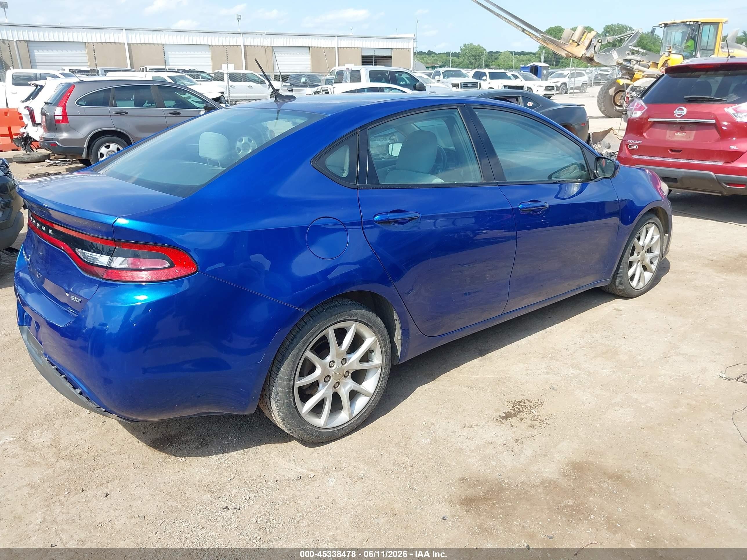 2013 Dodge Dart Sxt Blue vin: 1C3CDFBA4DD709284