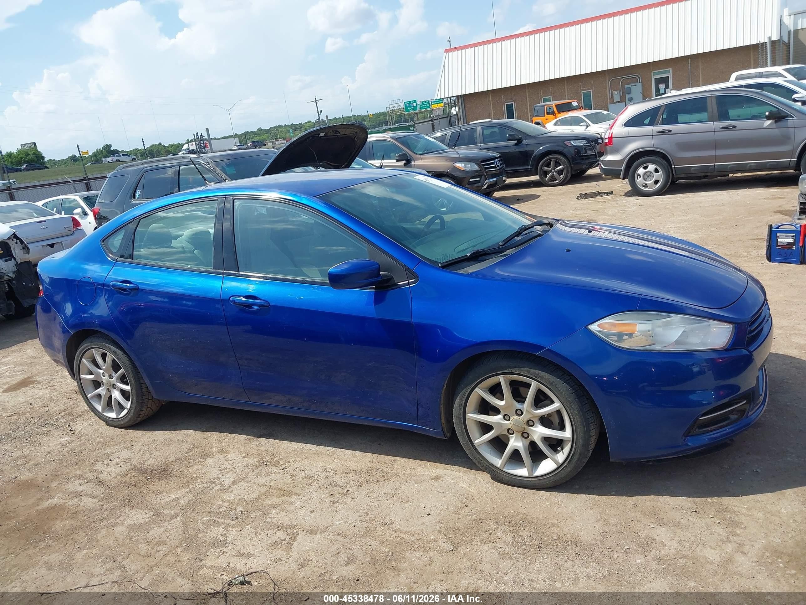 2013 Dodge Dart Sxt Blue vin: 1C3CDFBA4DD709284