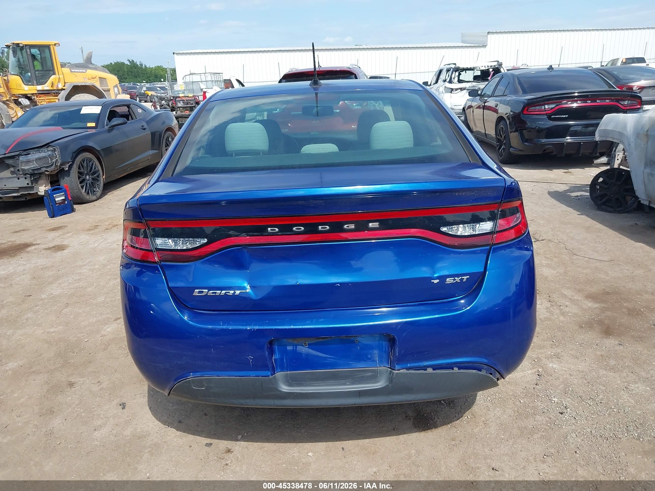 2013 Dodge Dart Sxt Blue vin: 1C3CDFBA4DD709284