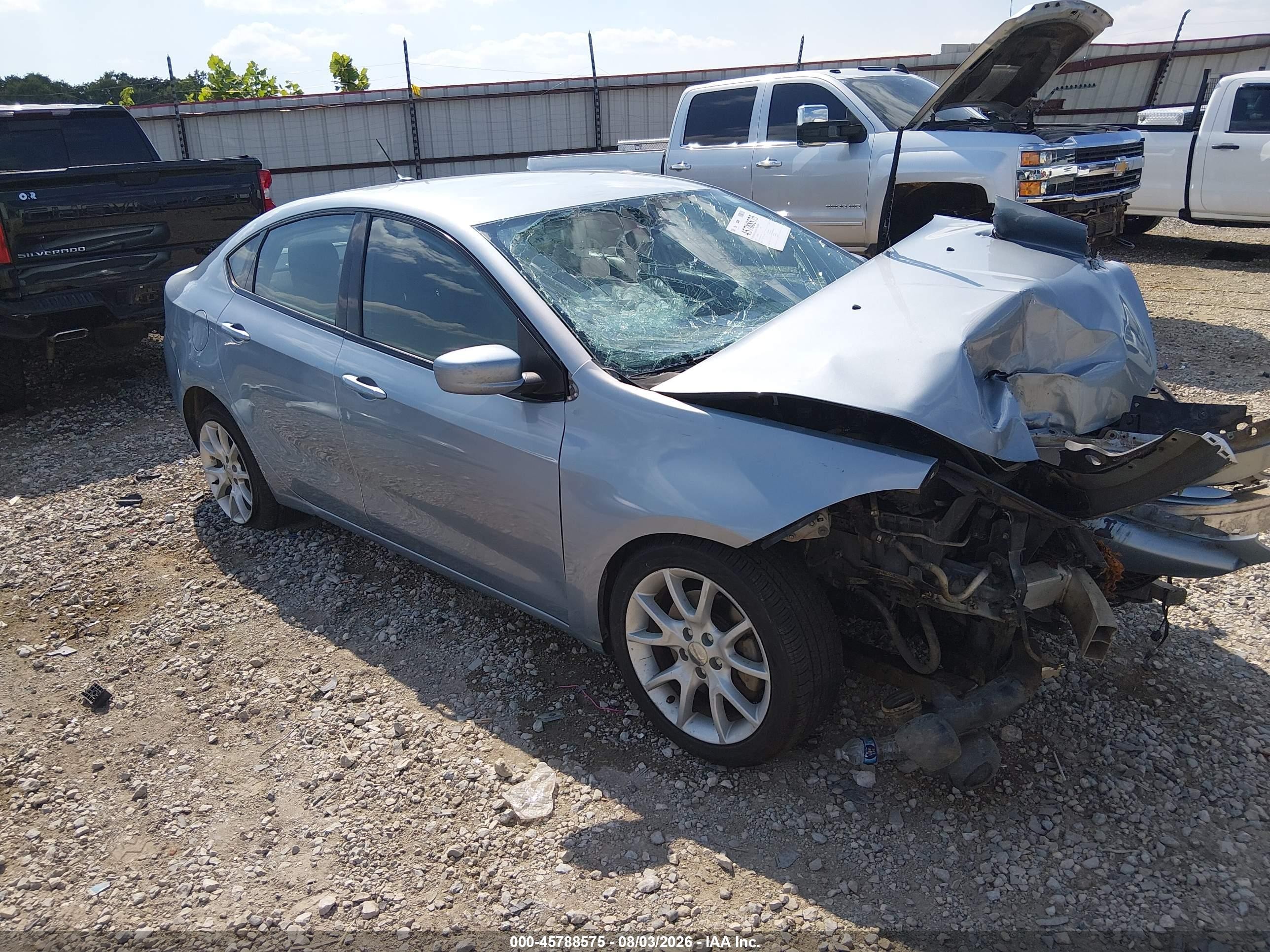 2013 Dodge Dart Sxt Blue vin: 1C3CDFBA5DD152658
