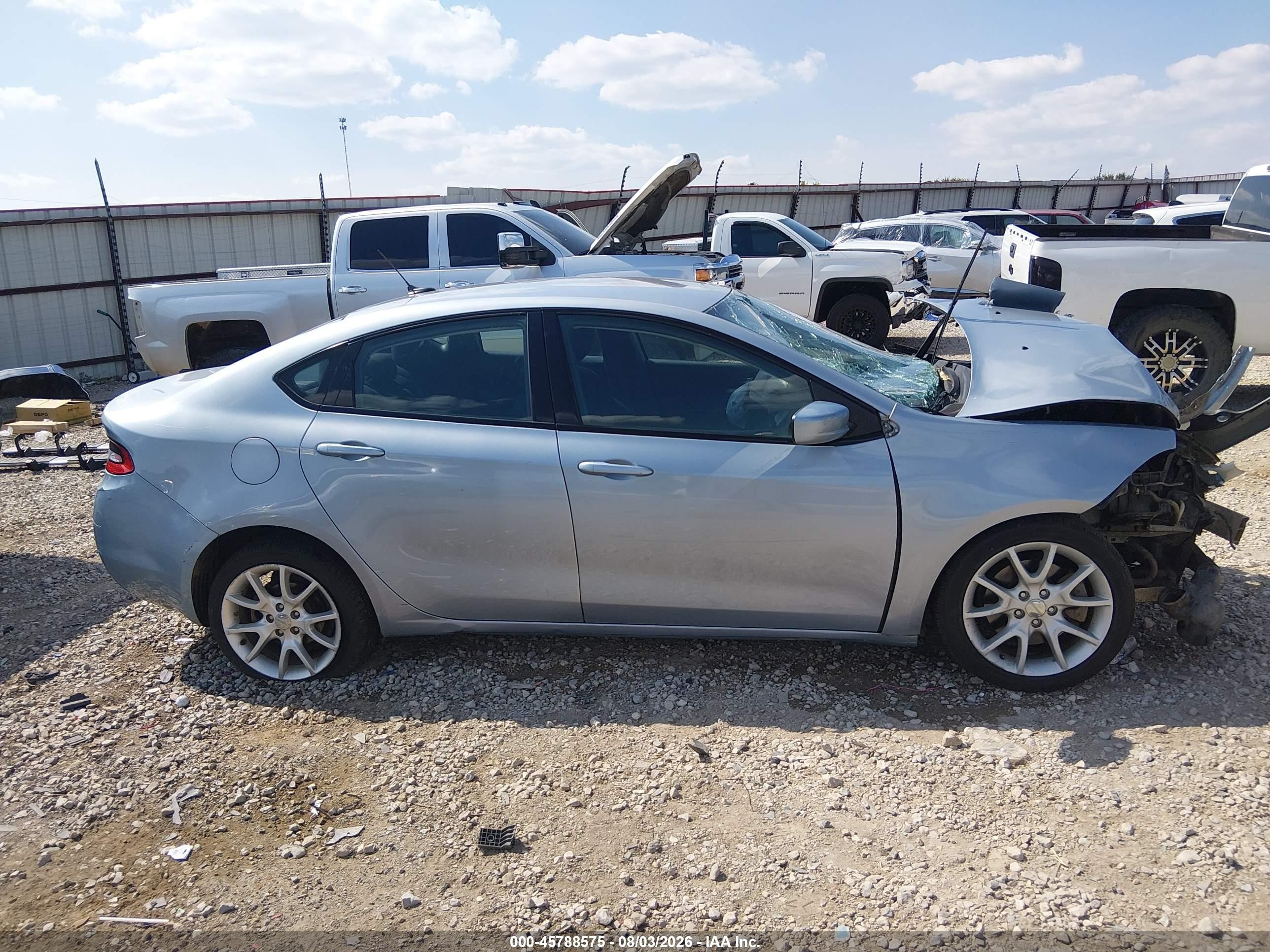 2013 Dodge Dart Sxt Blue vin: 1C3CDFBA5DD152658