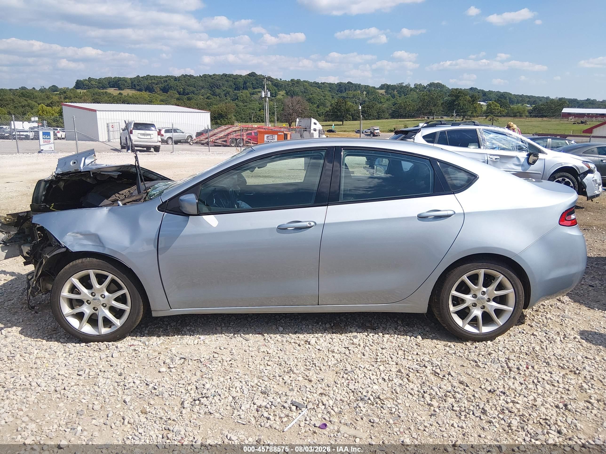 2013 Dodge Dart Sxt Blue vin: 1C3CDFBA5DD152658