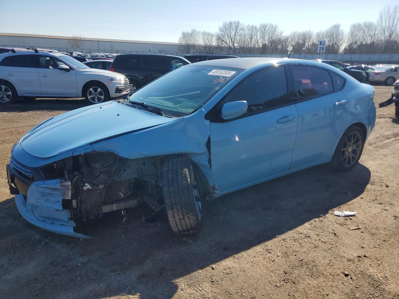 2013 Dodge Dart Sxt Blue vin: 1C3CDFBA5DD171906
