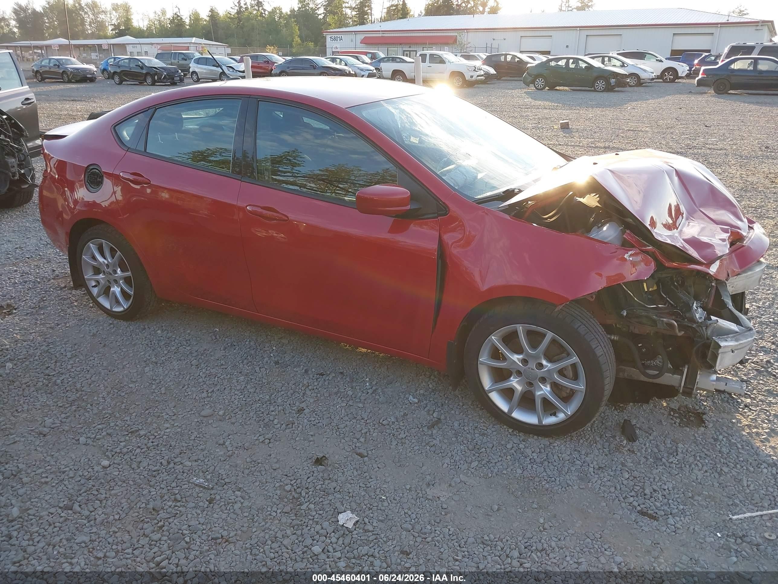 2013 Dodge Dart Sxt Red vin: 1C3CDFBA5DD292354