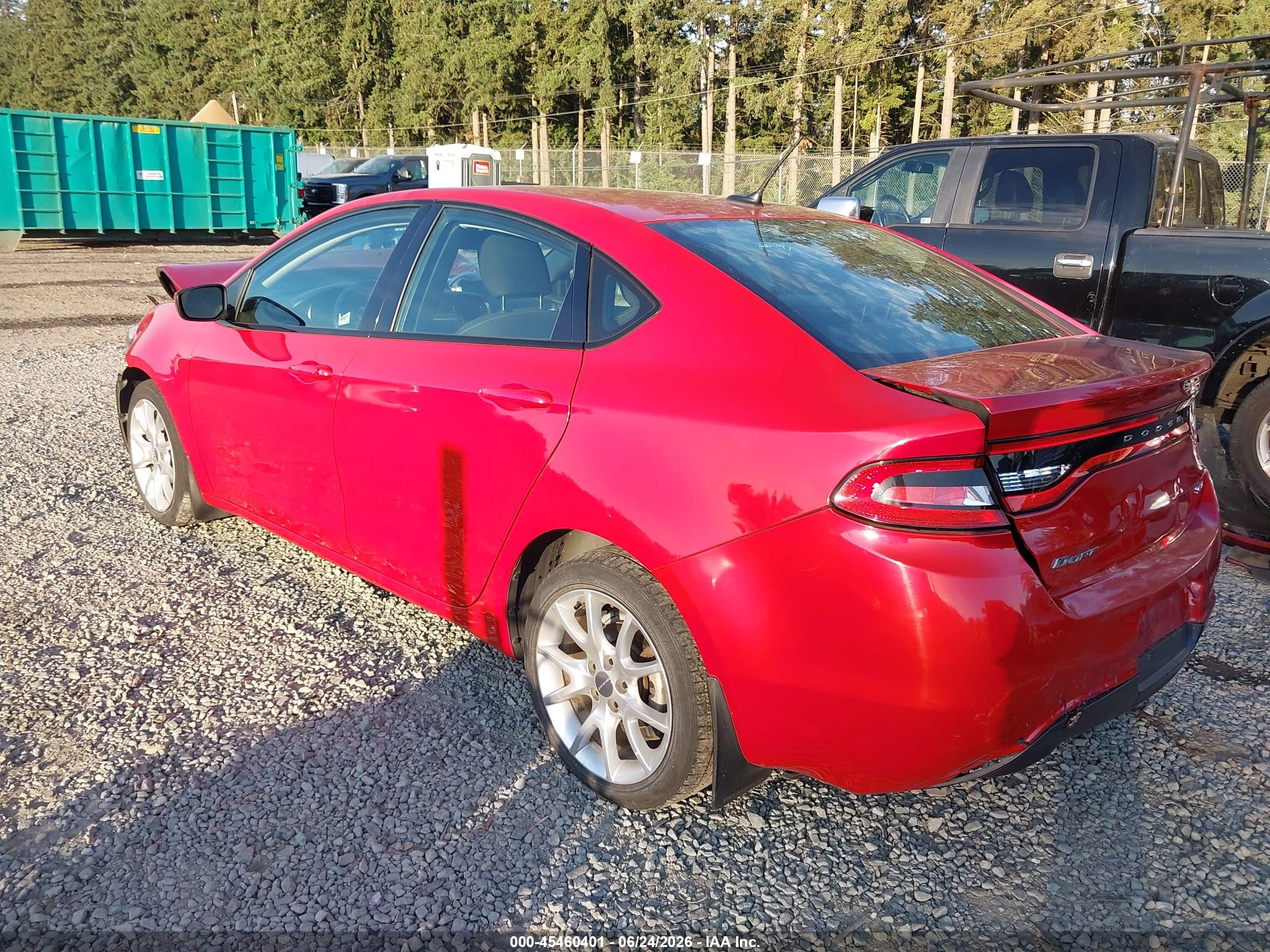 2013 Dodge Dart Sxt Red vin: 1C3CDFBA5DD292354