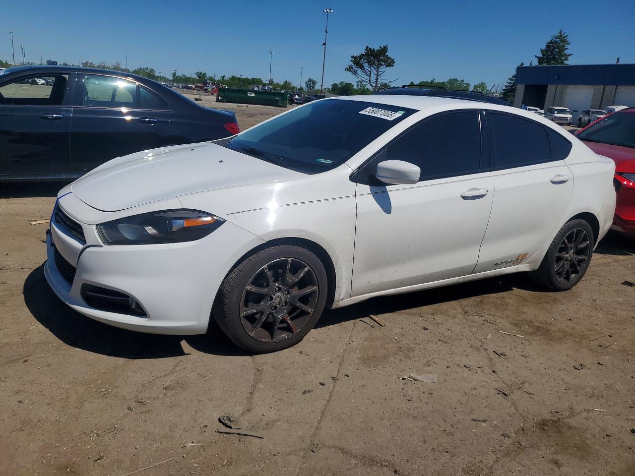 2013 Dodge Dart Sxt White vin: 1C3CDFBA5DD292919