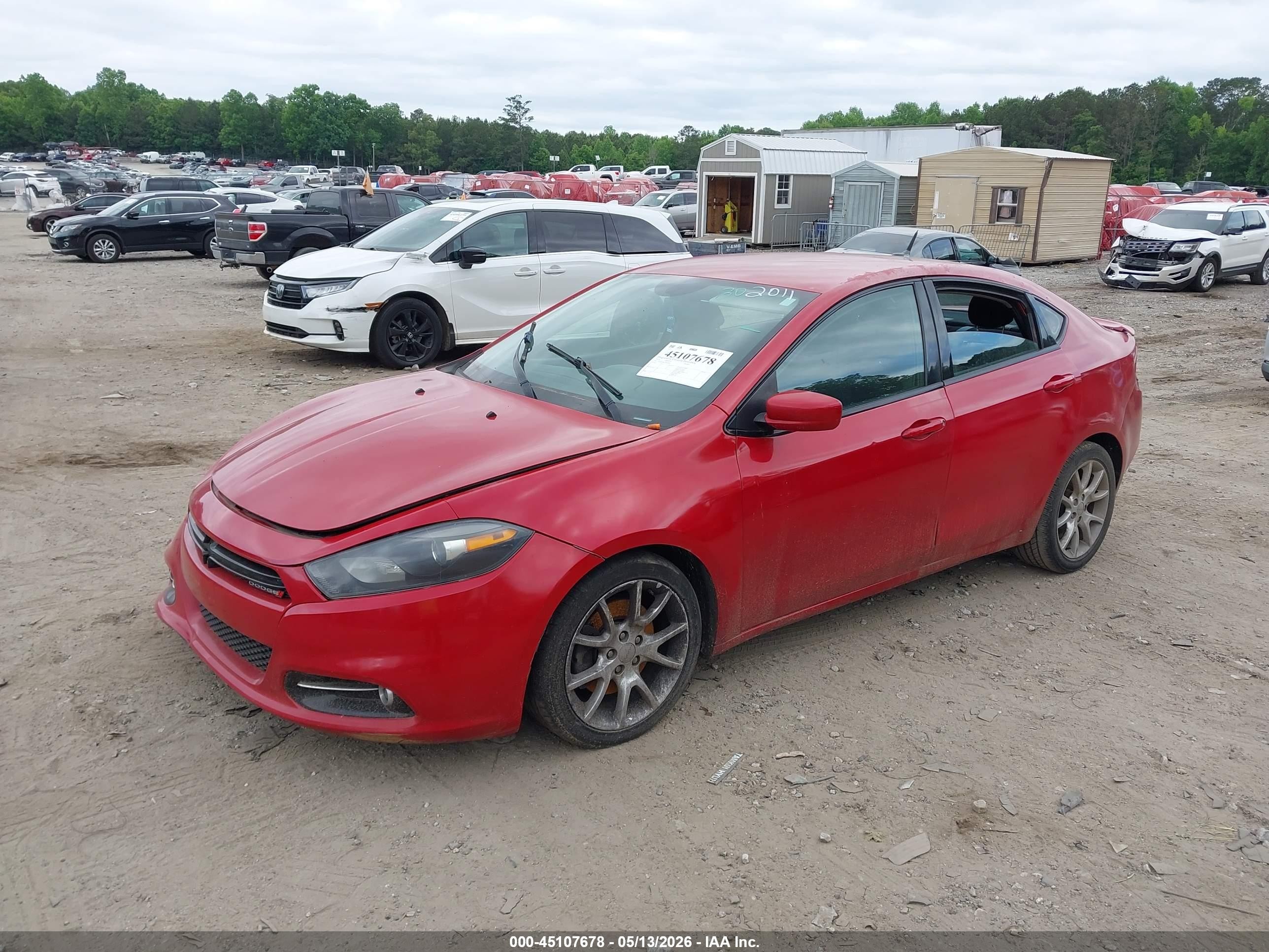 2013 Dodge Dart Sxt Red vin: 1C3CDFBA5DD302011