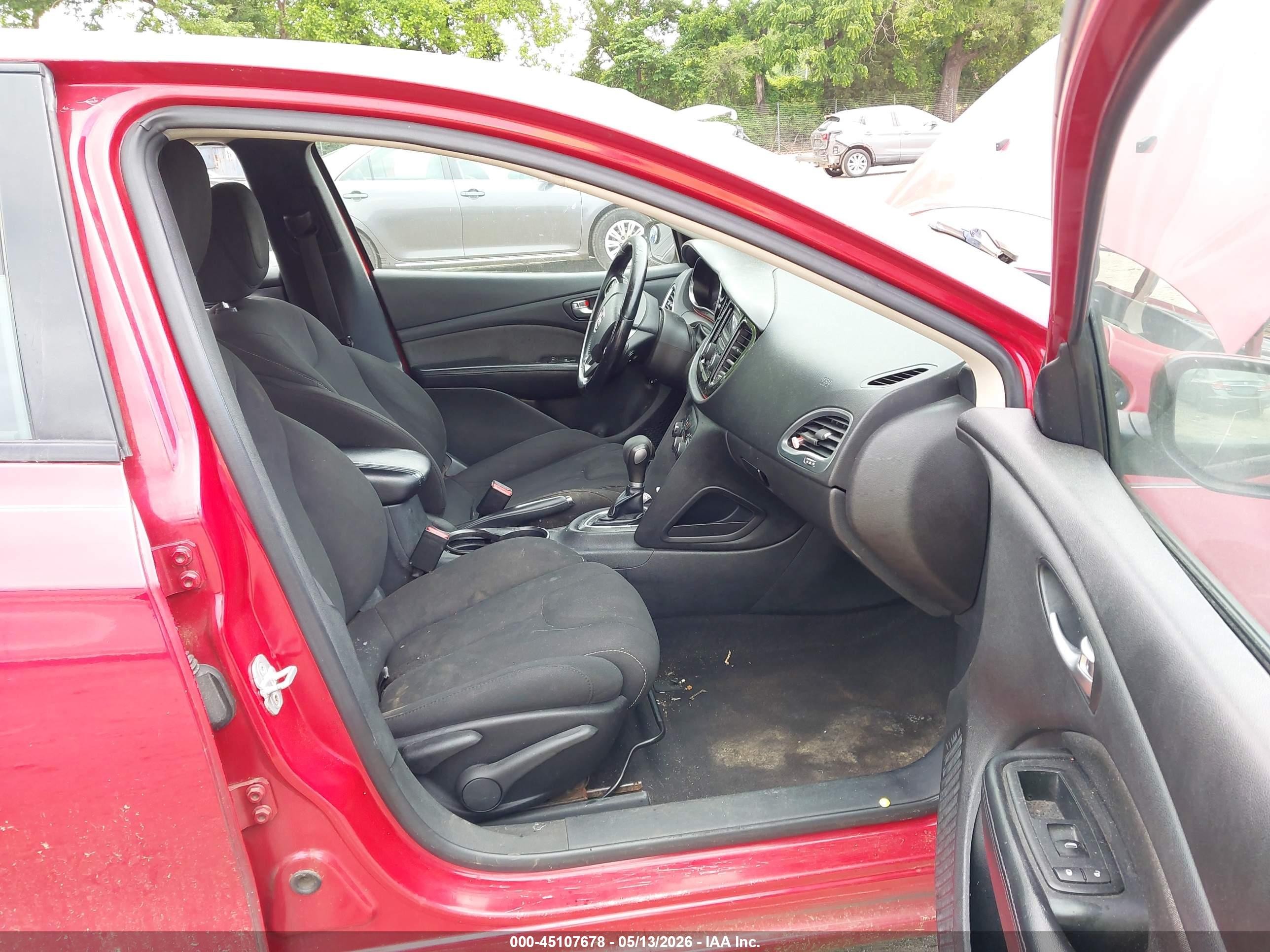 2013 Dodge Dart Sxt Red vin: 1C3CDFBA5DD302011