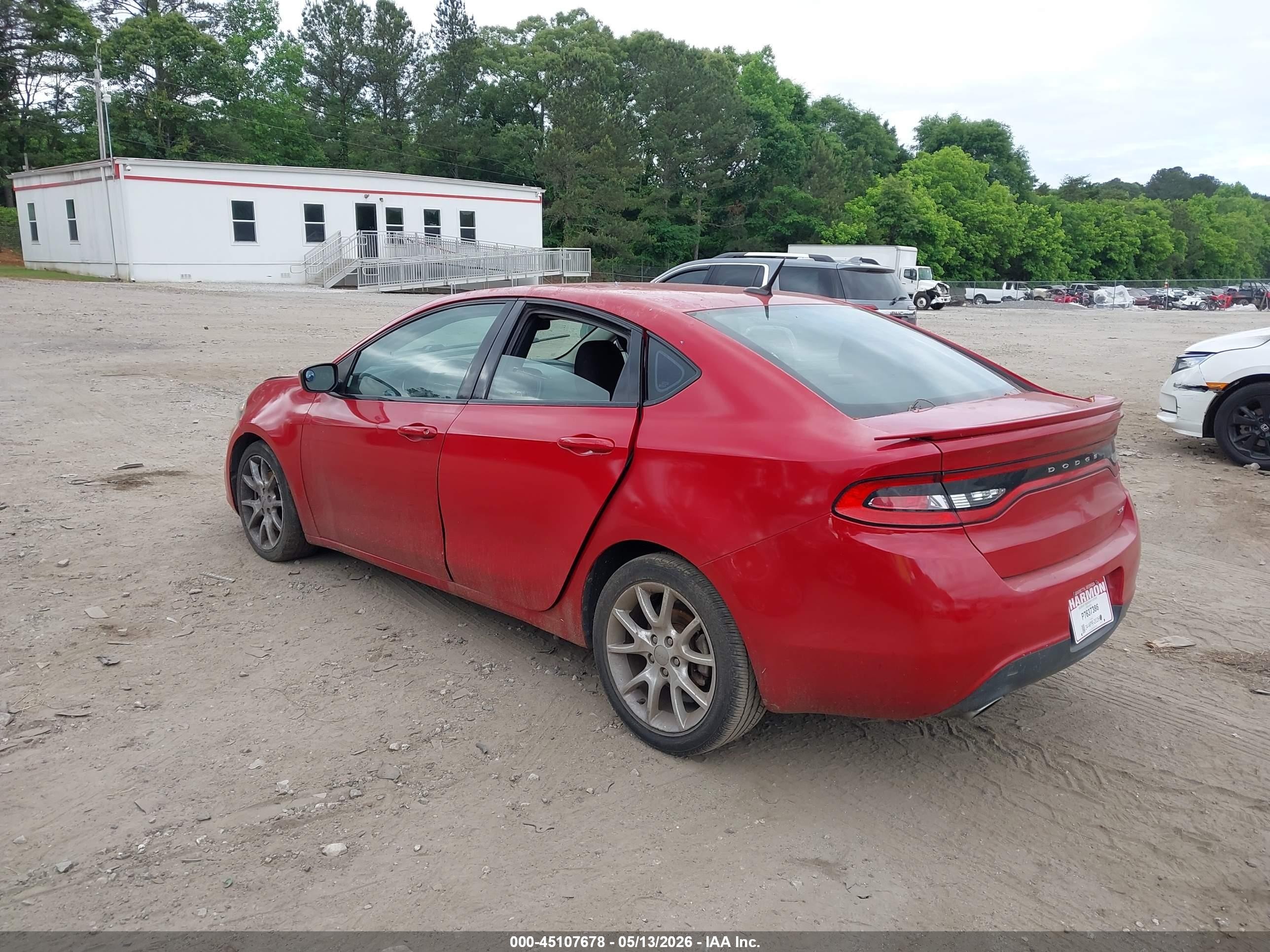 2013 Dodge Dart Sxt Red vin: 1C3CDFBA5DD302011