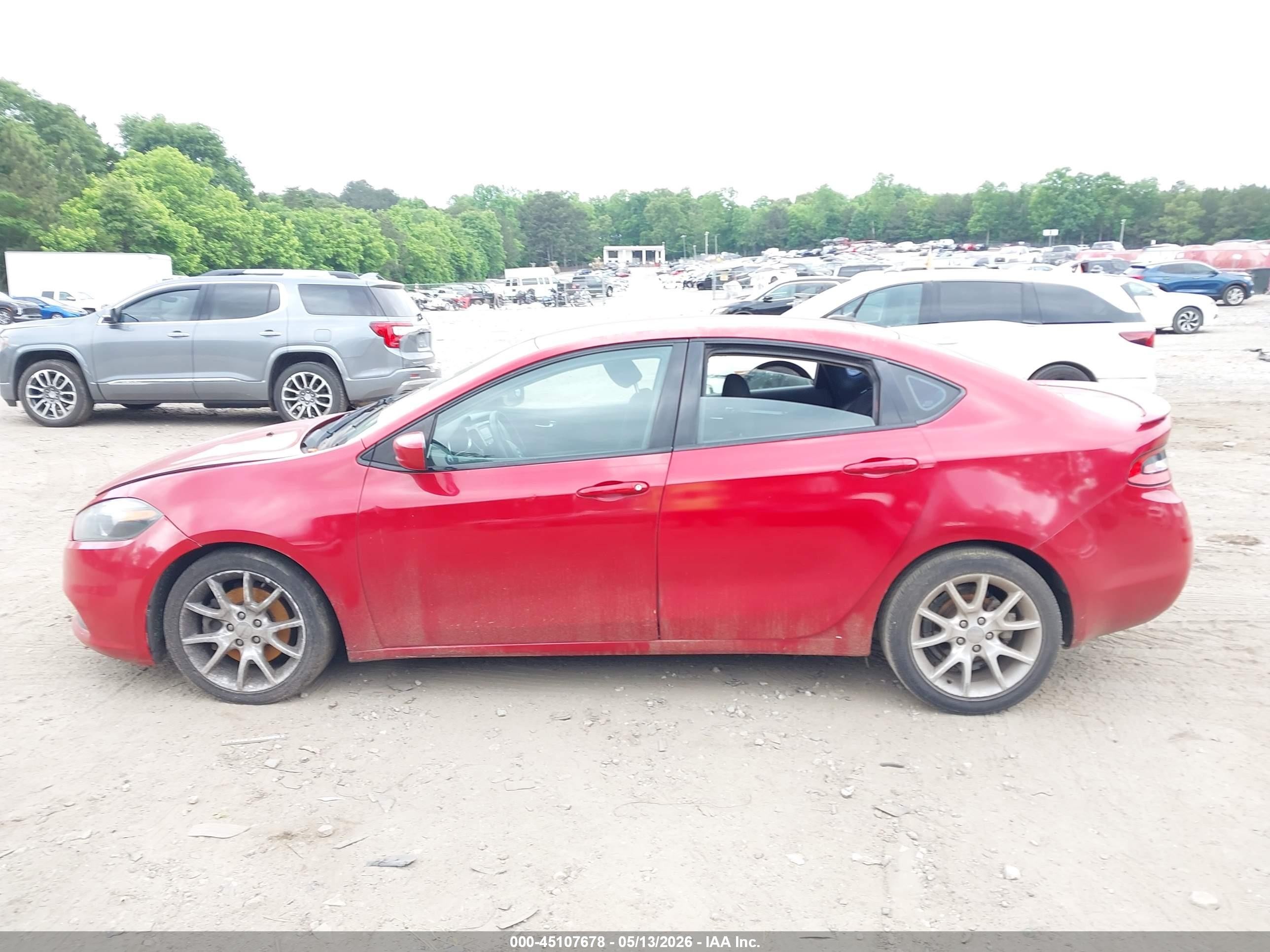 2013 Dodge Dart Sxt Red vin: 1C3CDFBA5DD302011