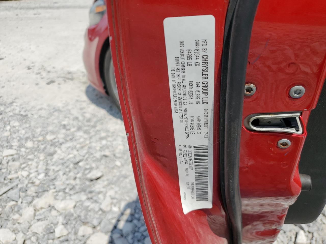 2013 Dodge Dart Sxt Red vin: 1C3CDFBA5DD321657