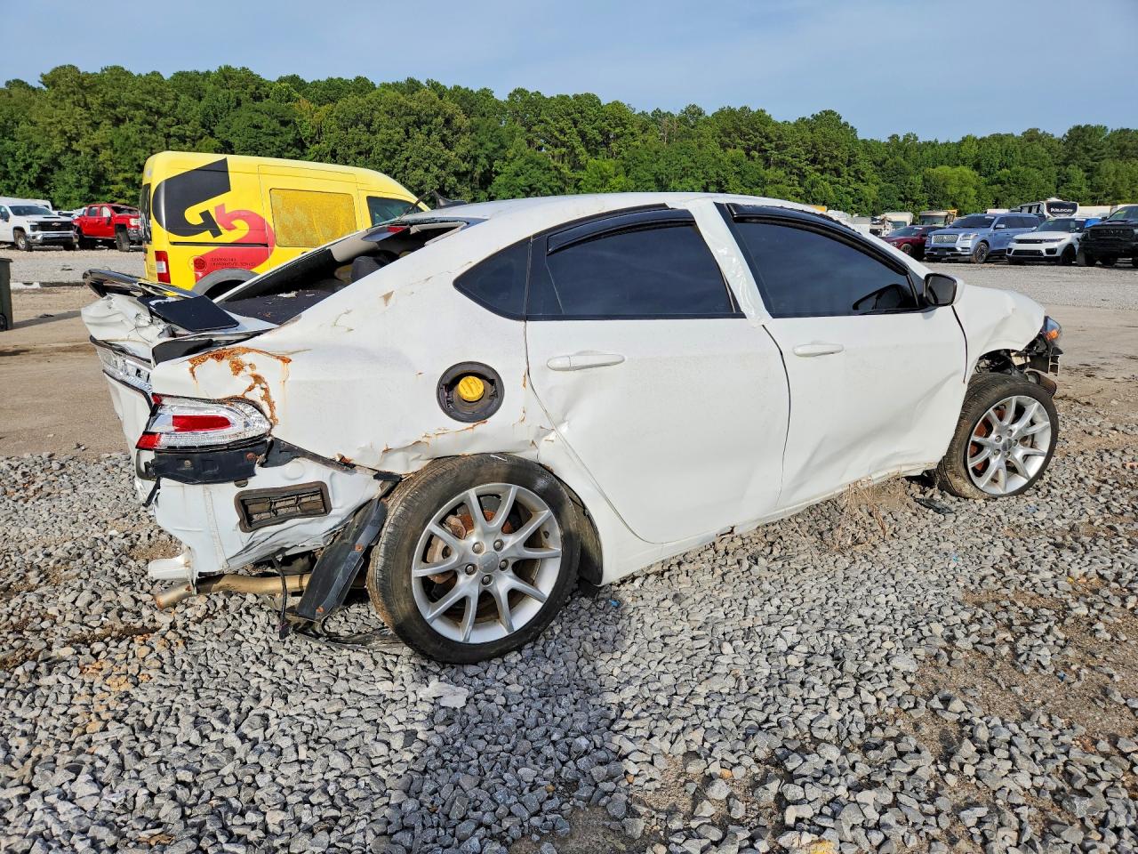 2013 Dodge Dart Sxt White vin: 1C3CDFBA5DD333937