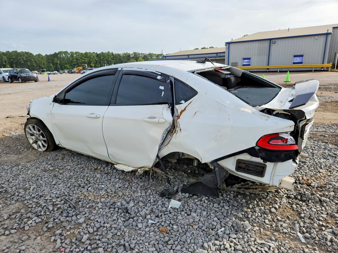 2013 Dodge Dart Sxt White vin: 1C3CDFBA5DD333937