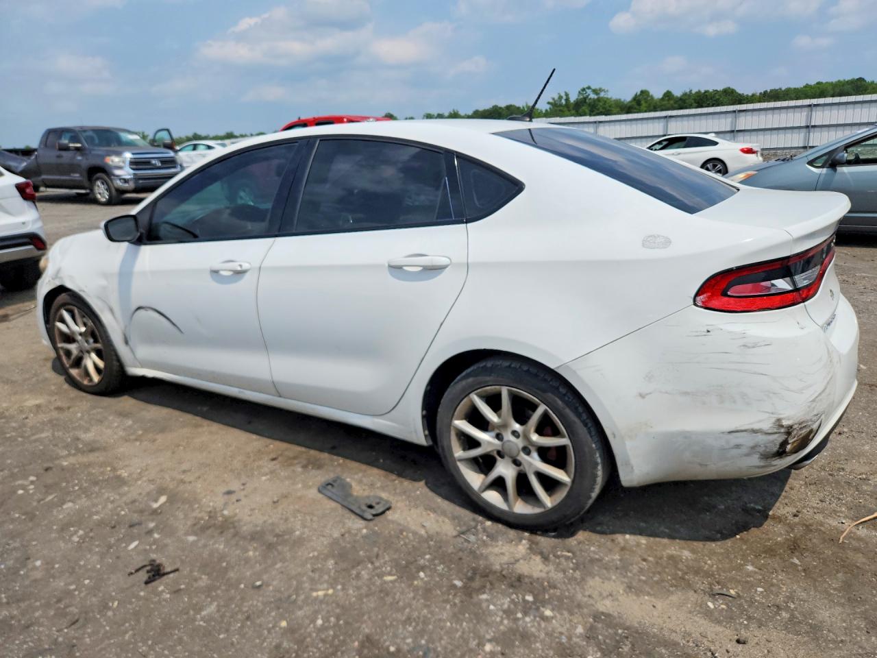 2013 Dodge Dart Sxt White vin: 1C3CDFBA6DD119006