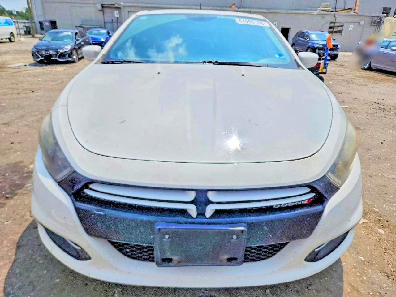 2013 Dodge Dart Sxt White vin: 1C3CDFBA6DD119006