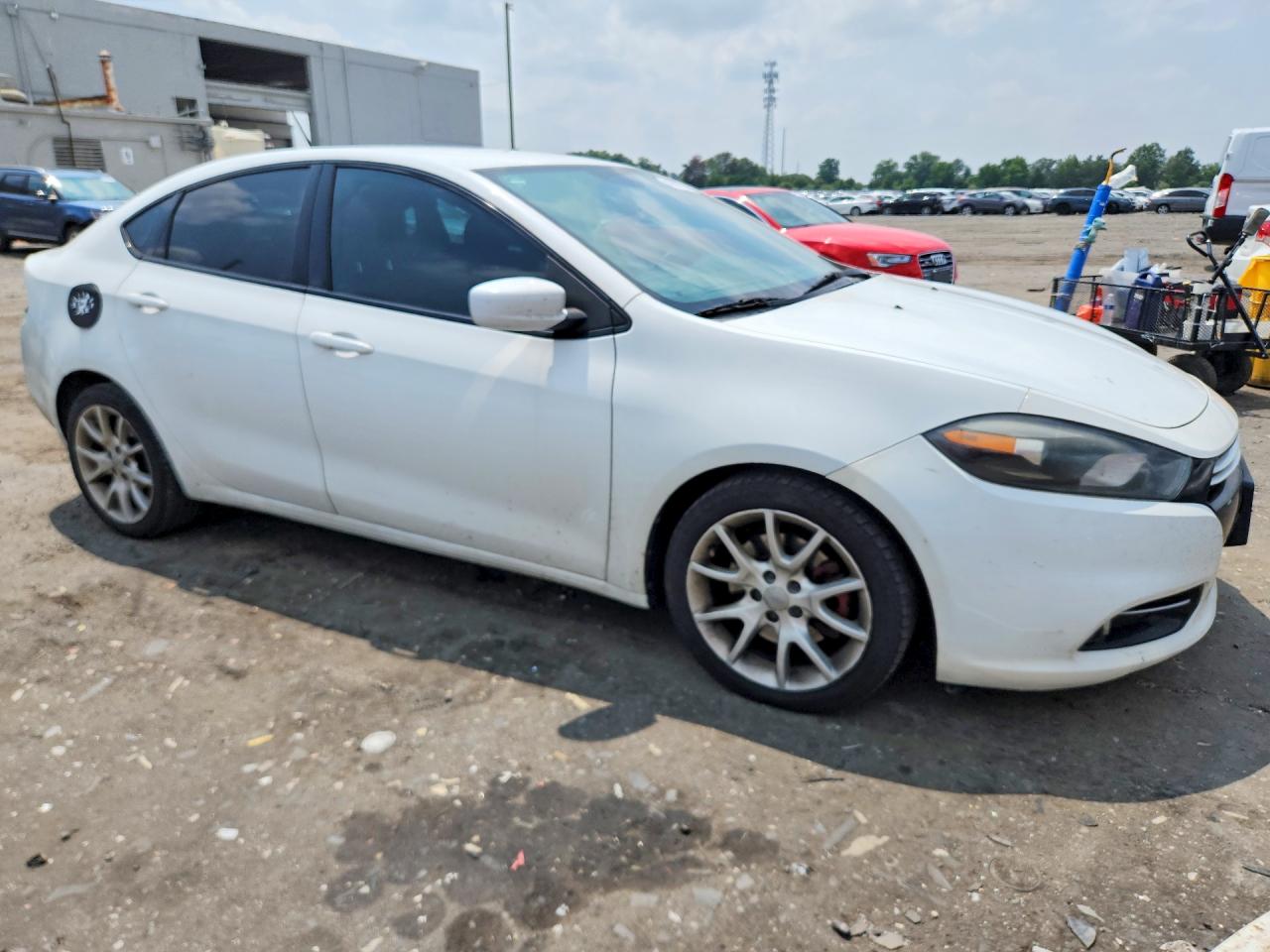 2013 Dodge Dart Sxt White vin: 1C3CDFBA6DD119006