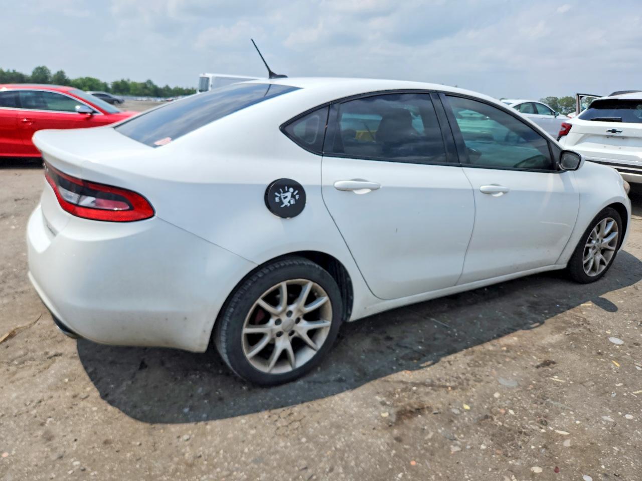 2013 Dodge Dart Sxt White vin: 1C3CDFBA6DD119006