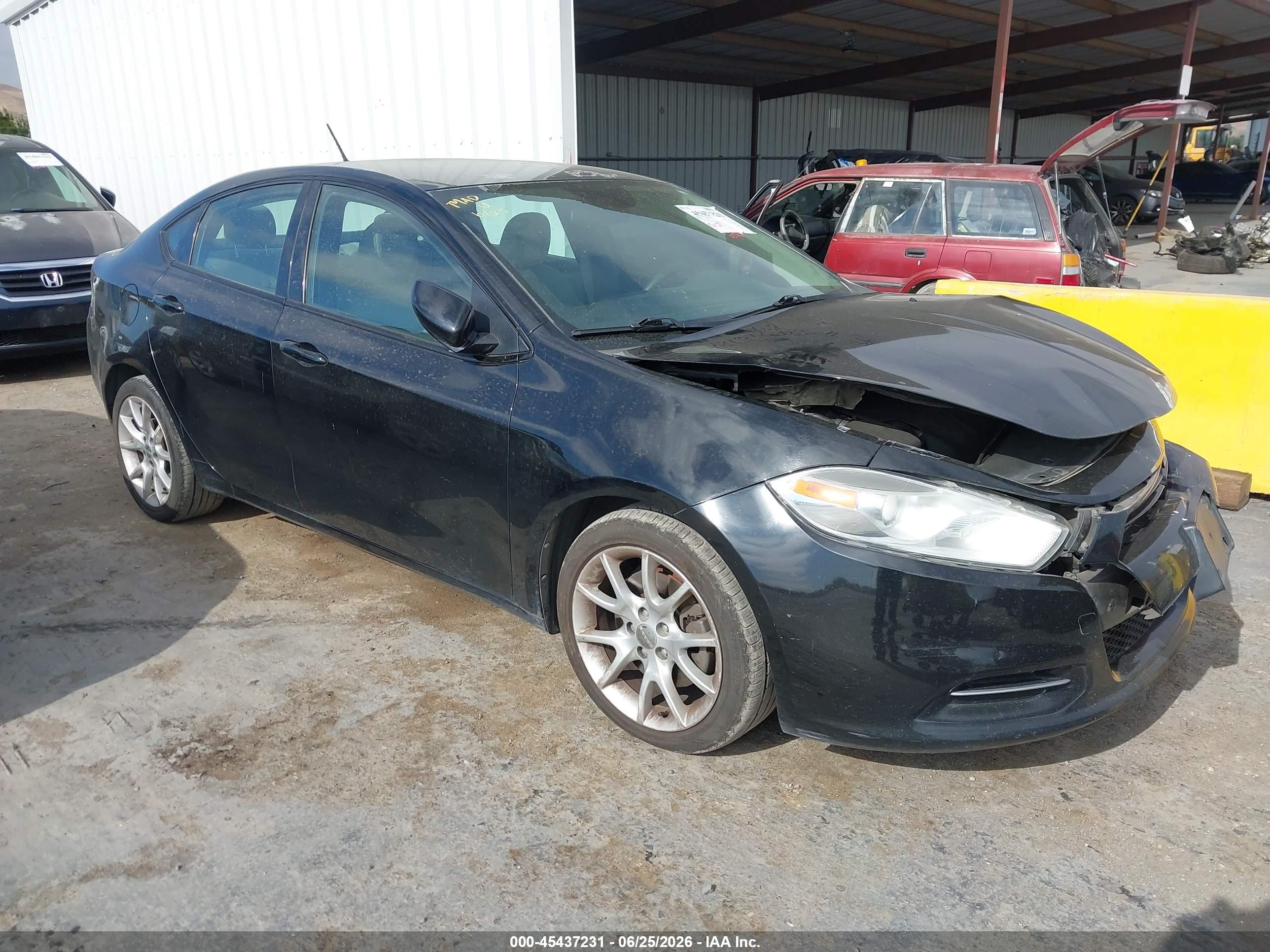 2013 Dodge Dart Sxt Black vin: 1C3CDFBA6DD209787