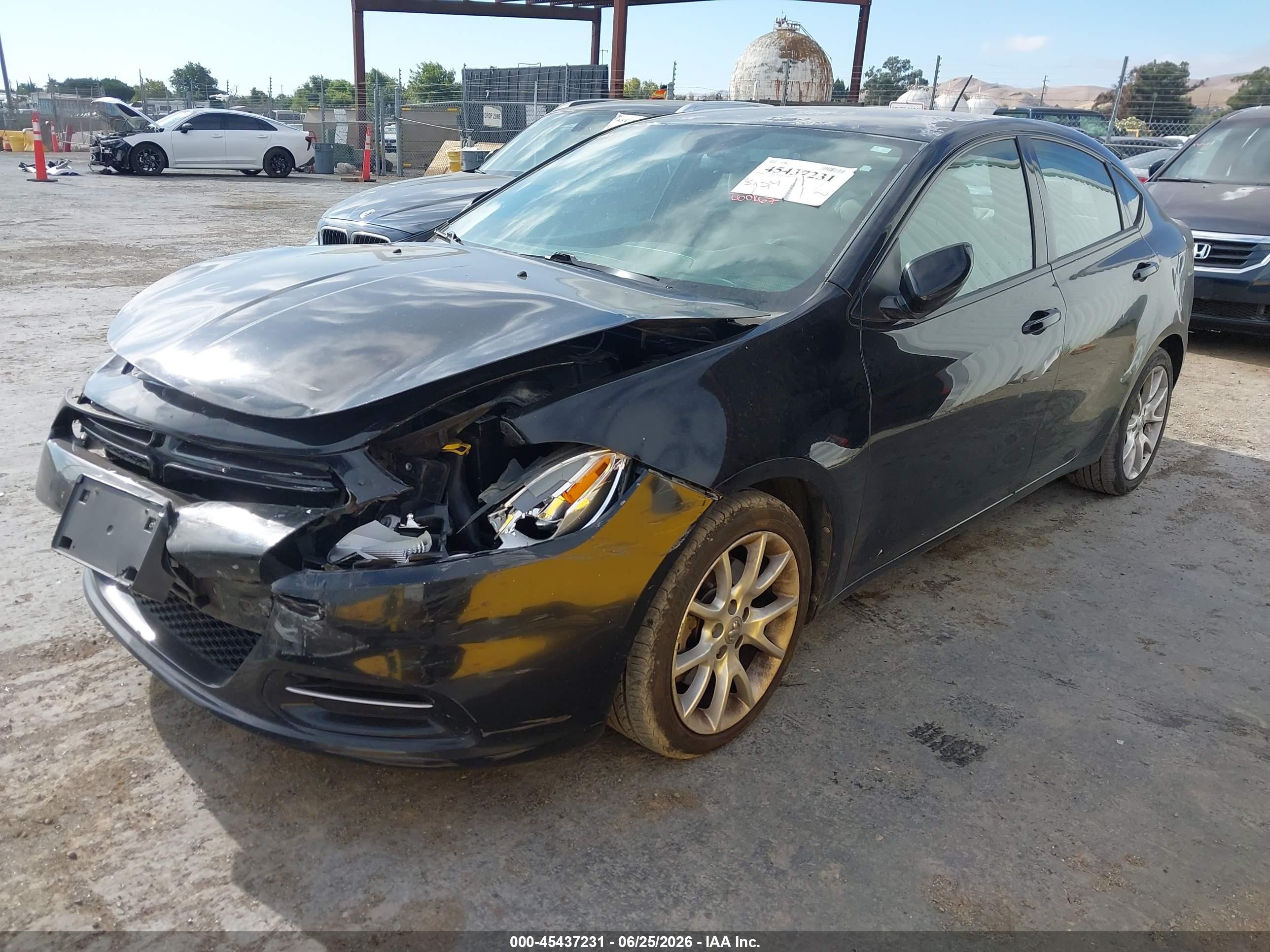 2013 Dodge Dart Sxt Black vin: 1C3CDFBA6DD209787