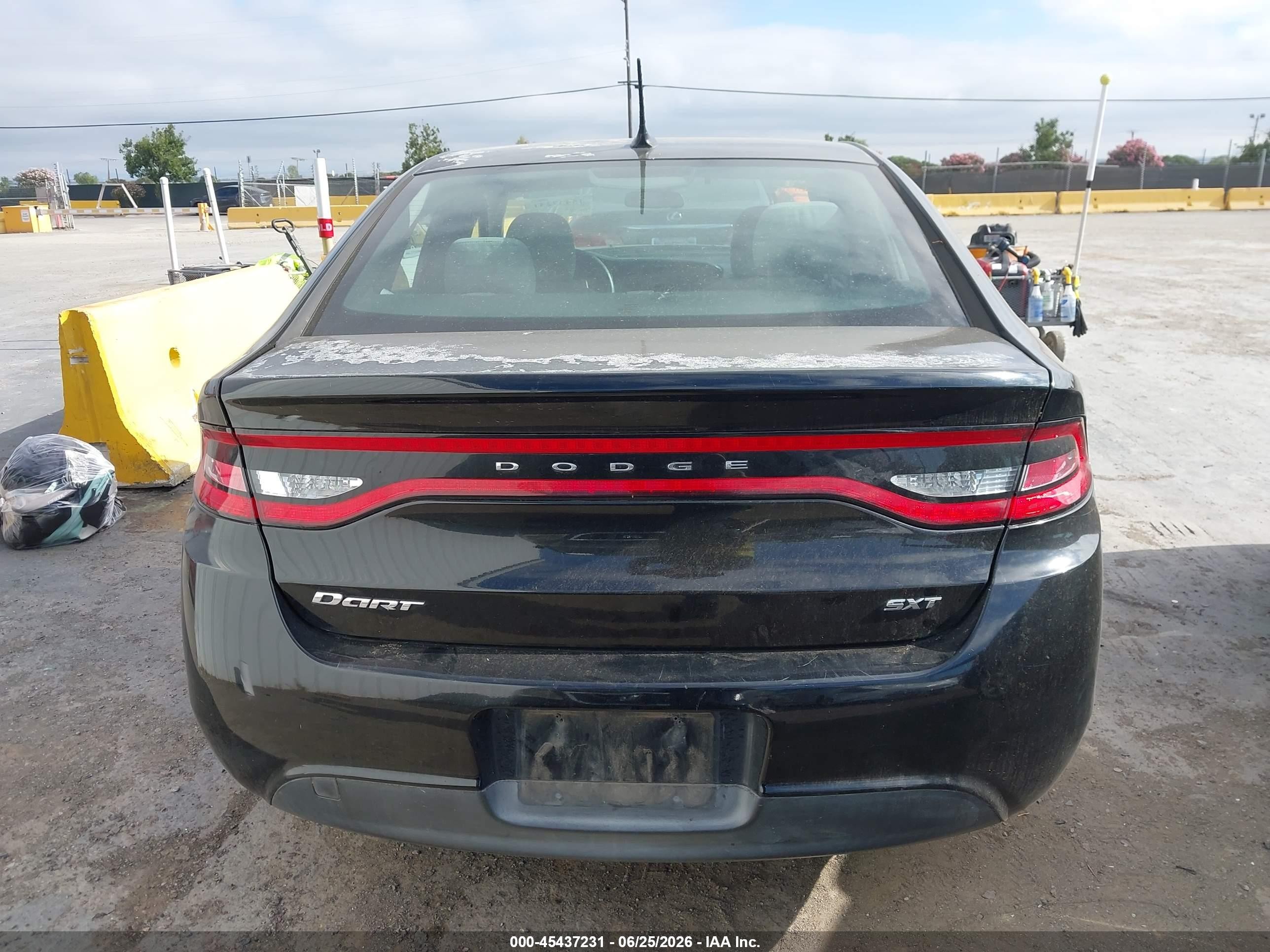 2013 Dodge Dart Sxt Black vin: 1C3CDFBA6DD209787