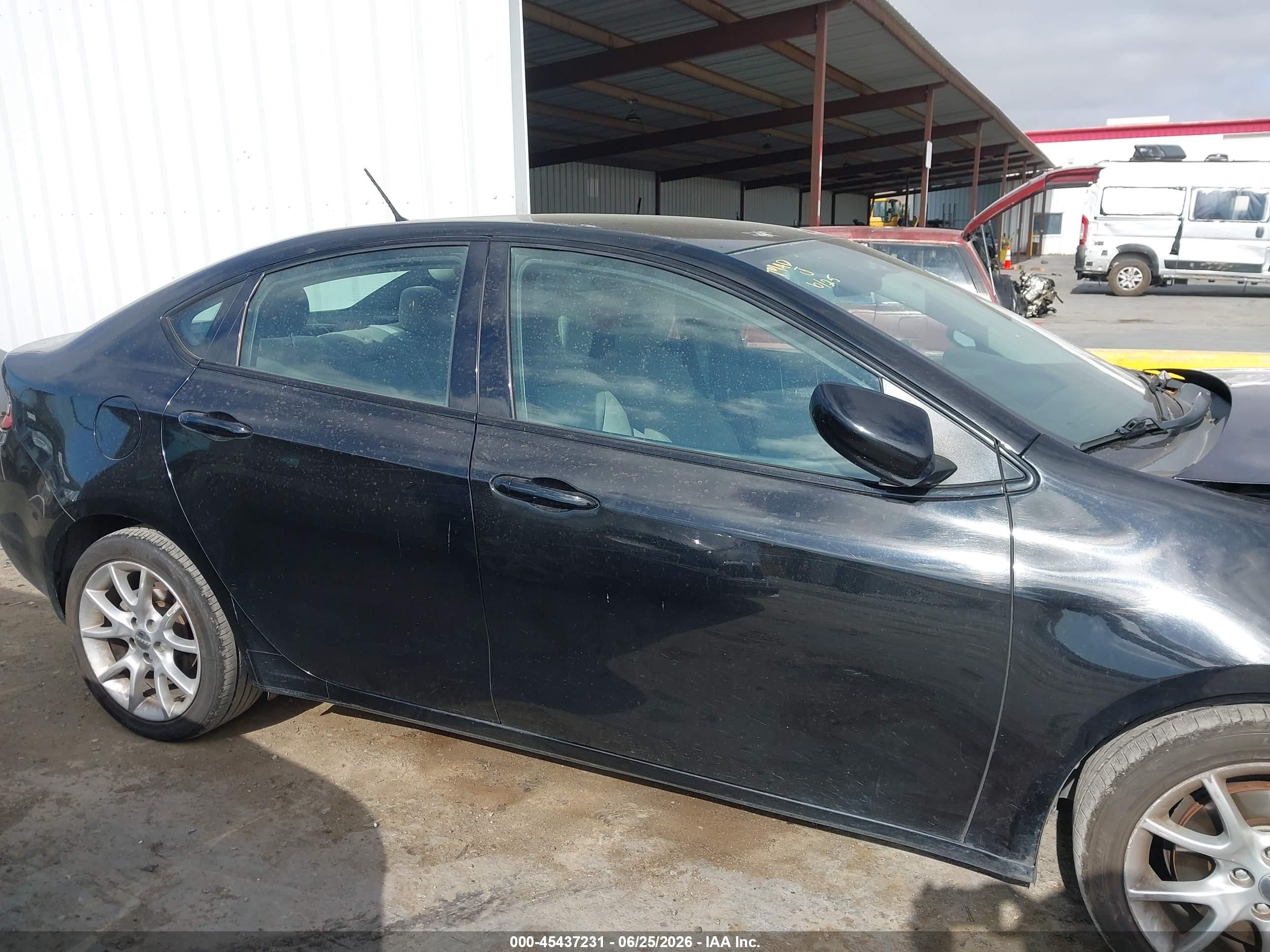 2013 Dodge Dart Sxt Black vin: 1C3CDFBA6DD209787