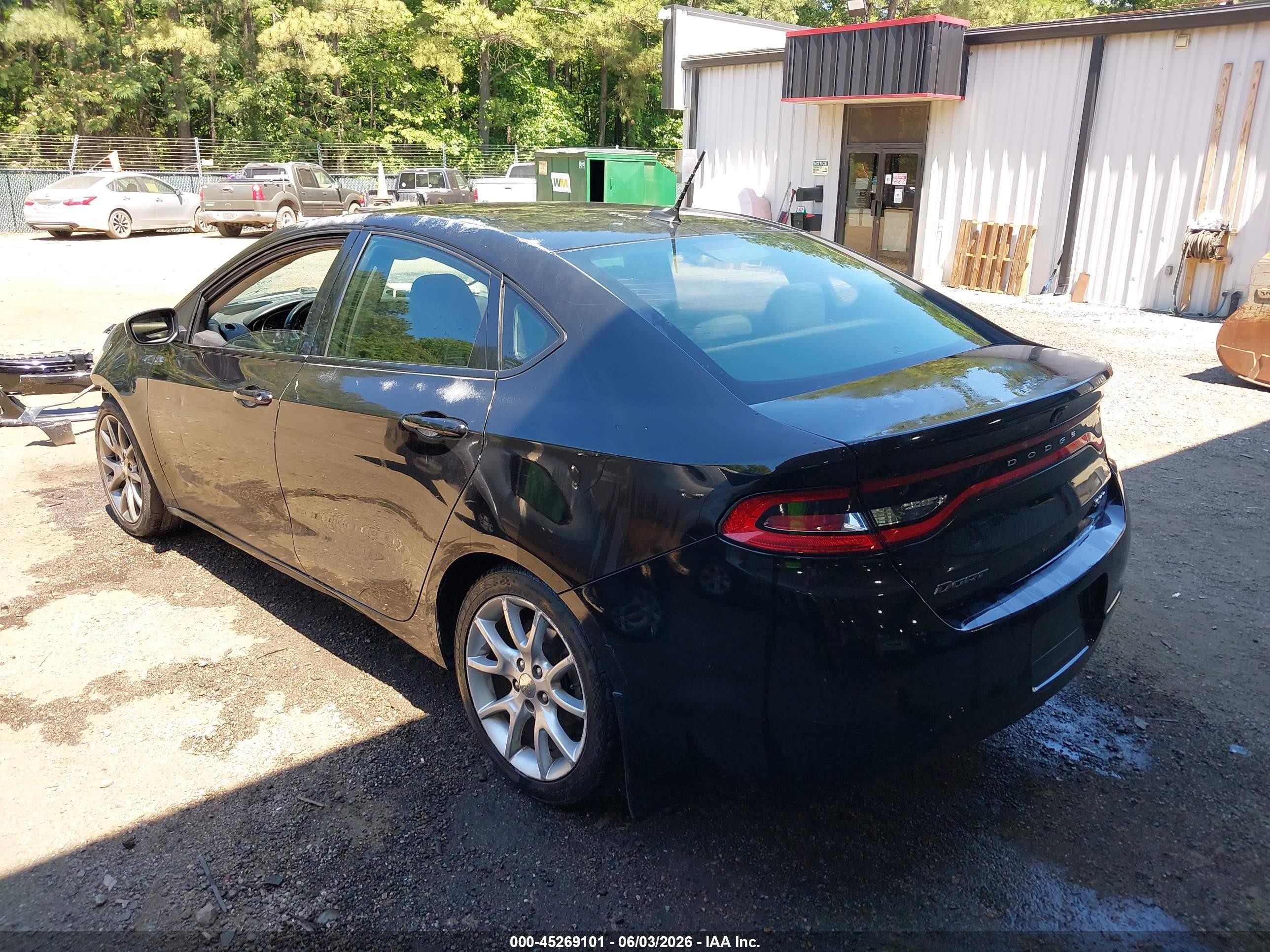 2013 Dodge Dart Sxt Black vin: 1C3CDFBA6DD289527