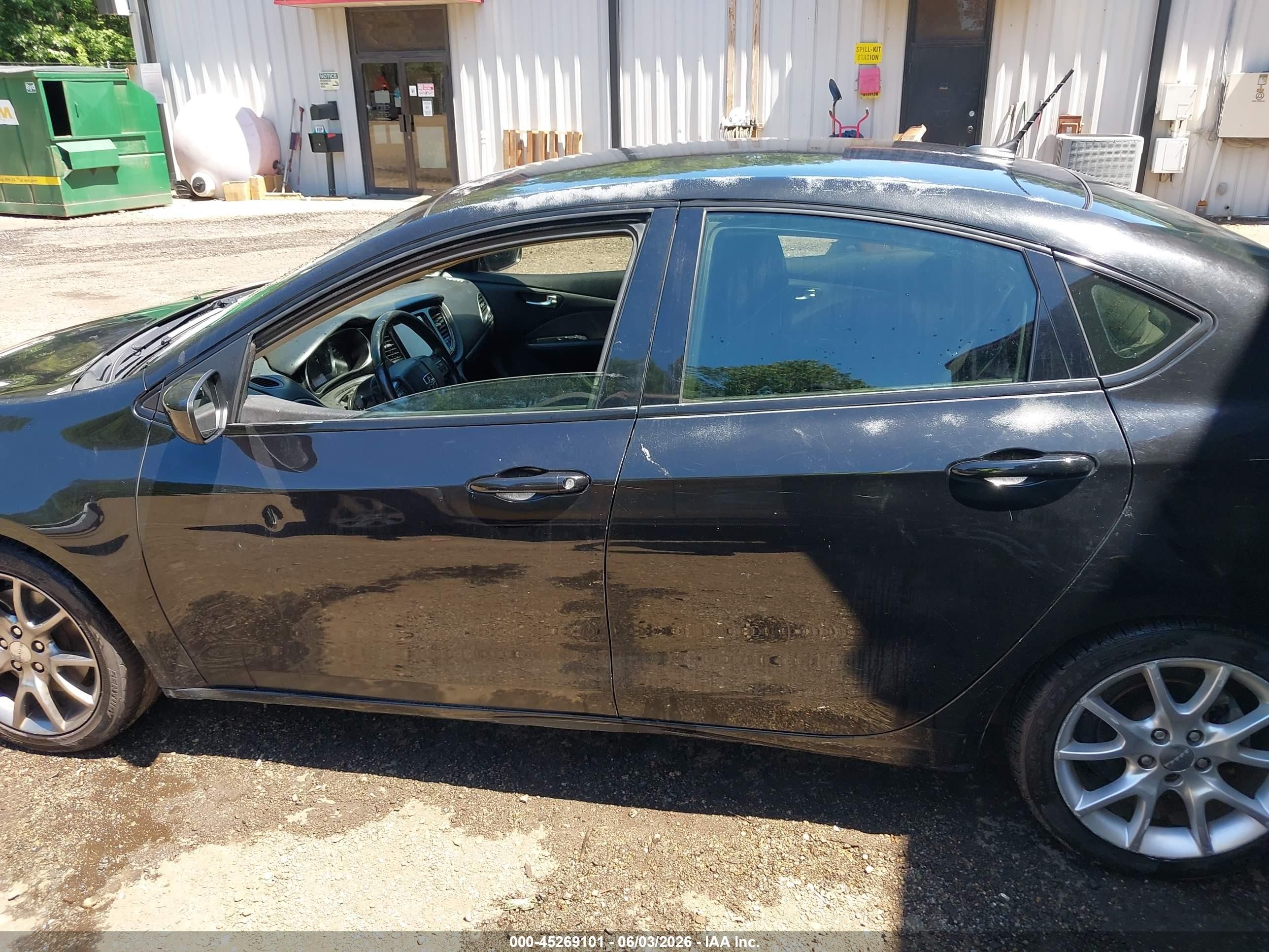 2013 Dodge Dart Sxt Black vin: 1C3CDFBA6DD289527