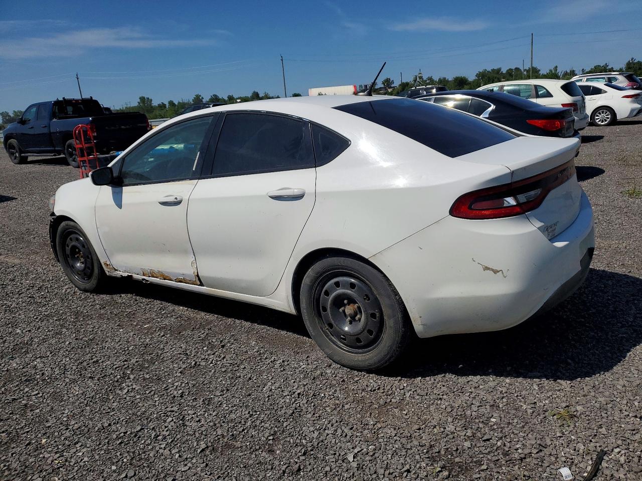 2013 Dodge Dart Sxt White vin: 1C3CDFBA6DD291424