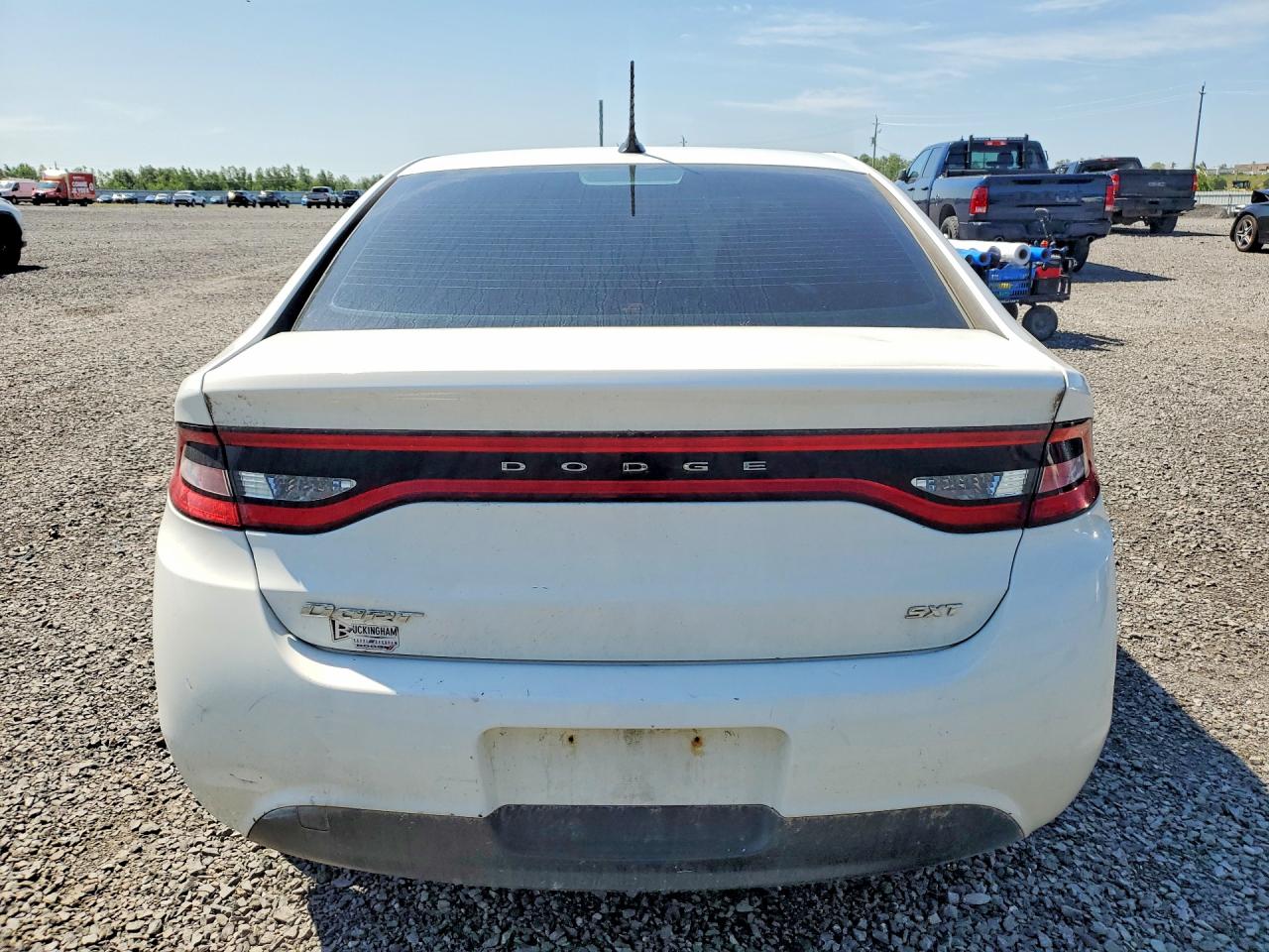 2013 Dodge Dart Sxt White vin: 1C3CDFBA6DD291424