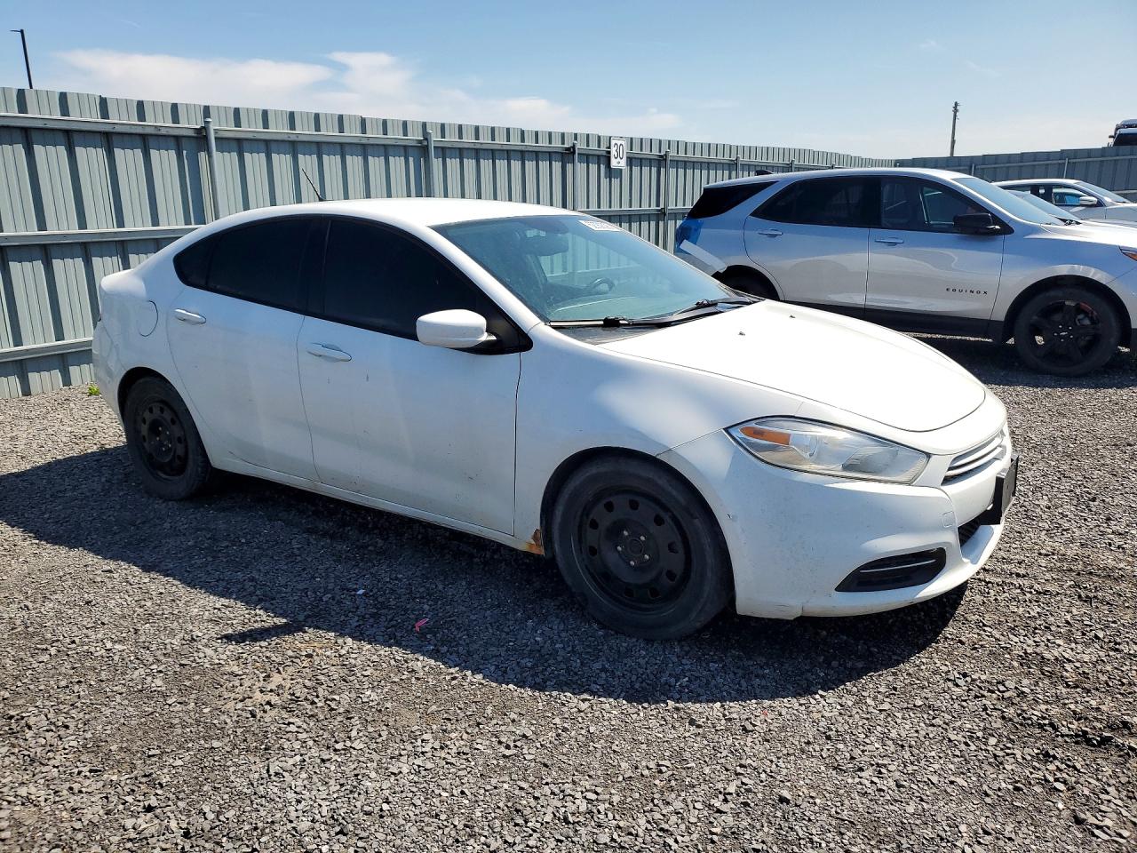 2013 Dodge Dart Sxt White vin: 1C3CDFBA6DD291424