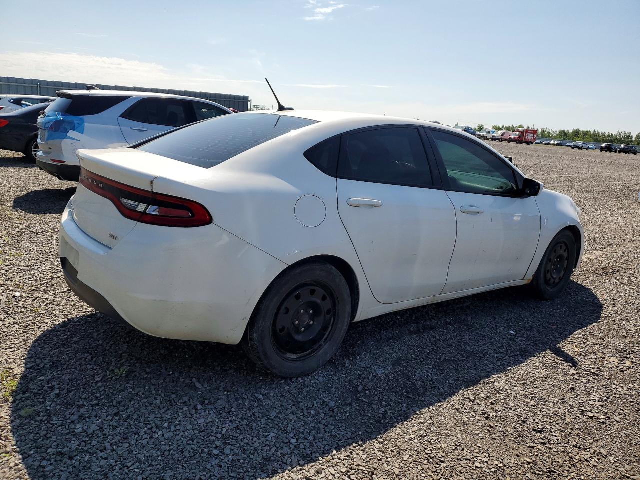 2013 Dodge Dart Sxt White vin: 1C3CDFBA6DD291424