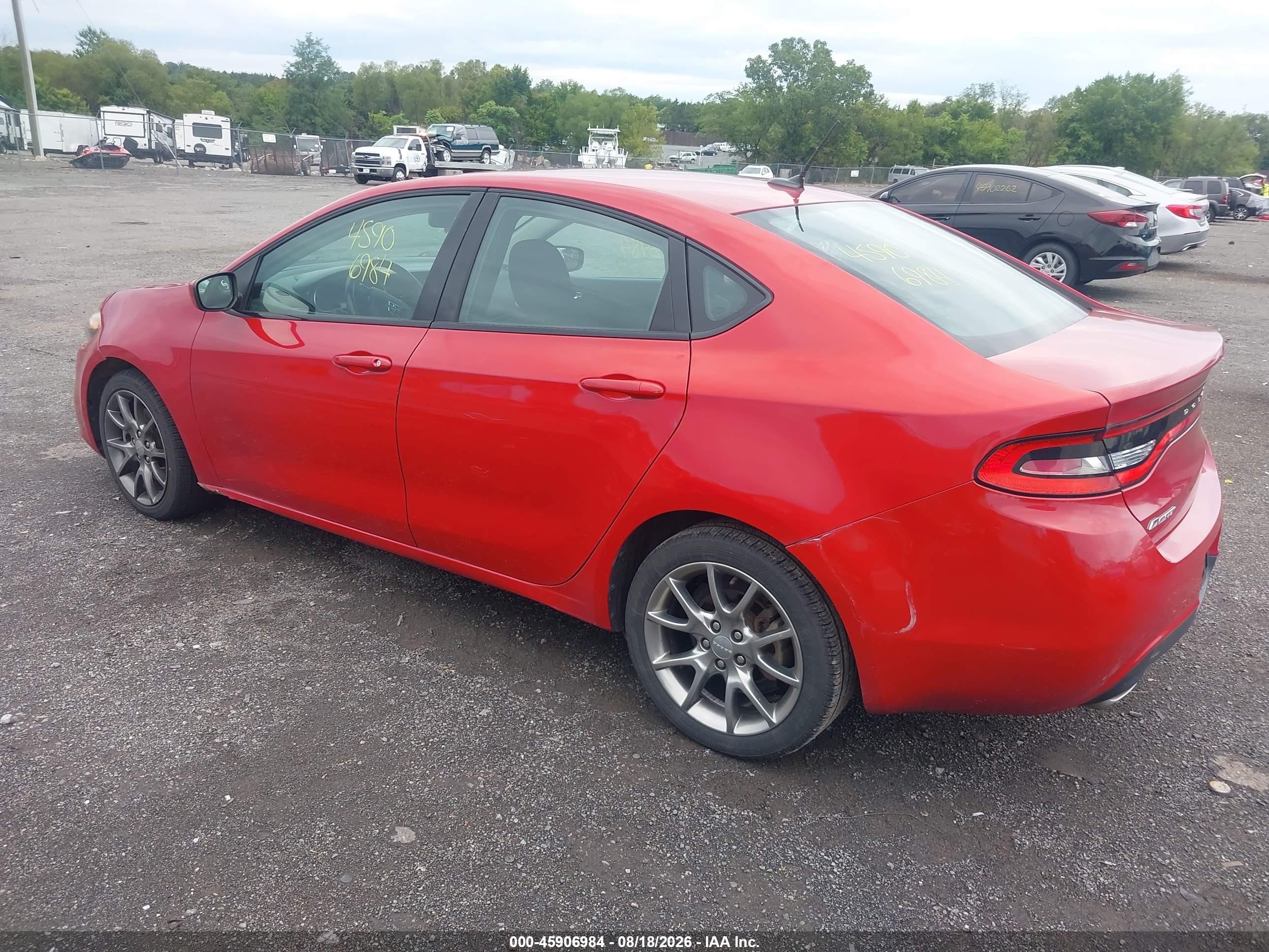 2013 Dodge Dart Sxt Красный vin: 1C3CDFBA6DD321862