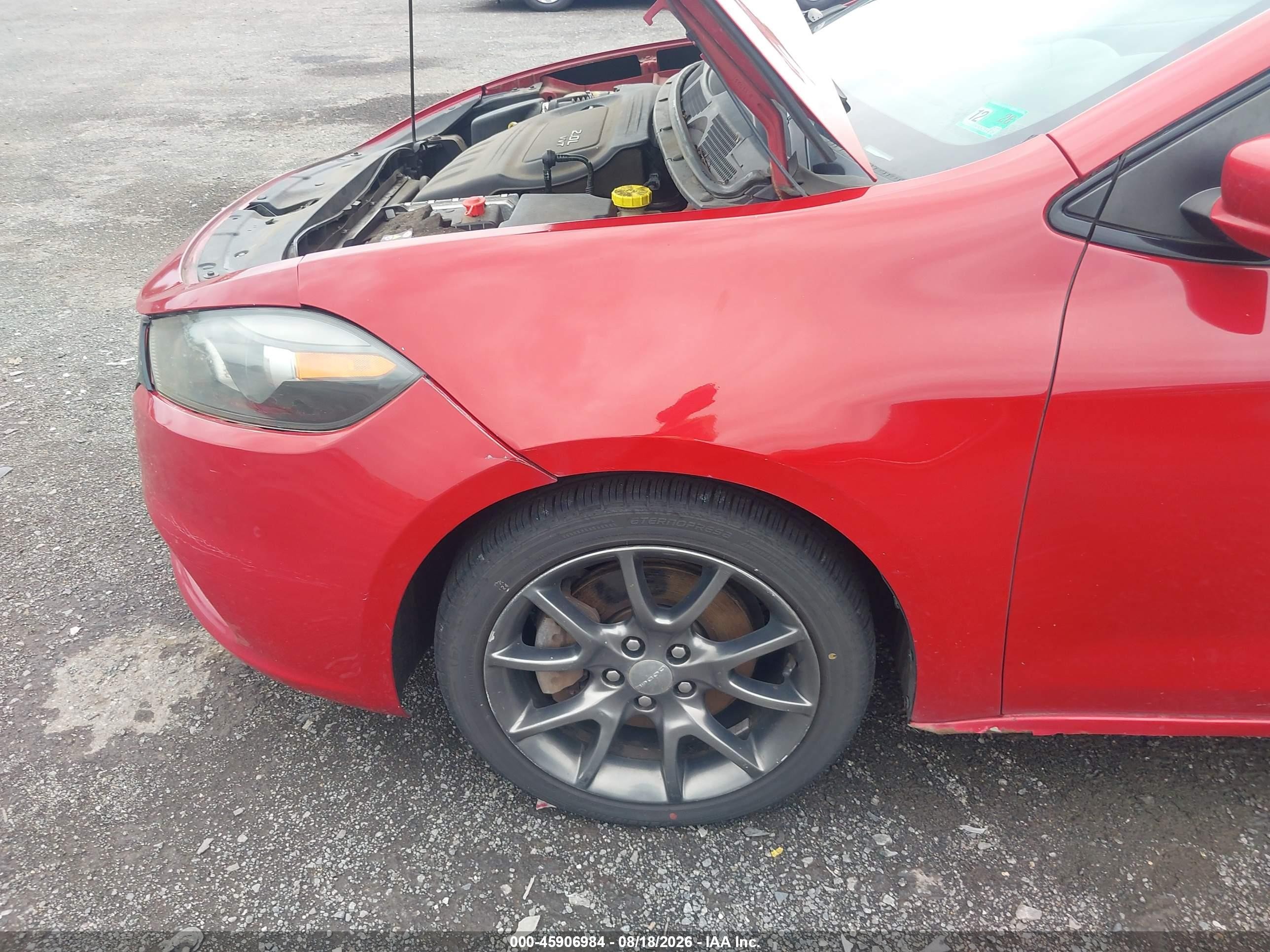 2013 Dodge Dart Sxt Красный vin: 1C3CDFBA6DD321862