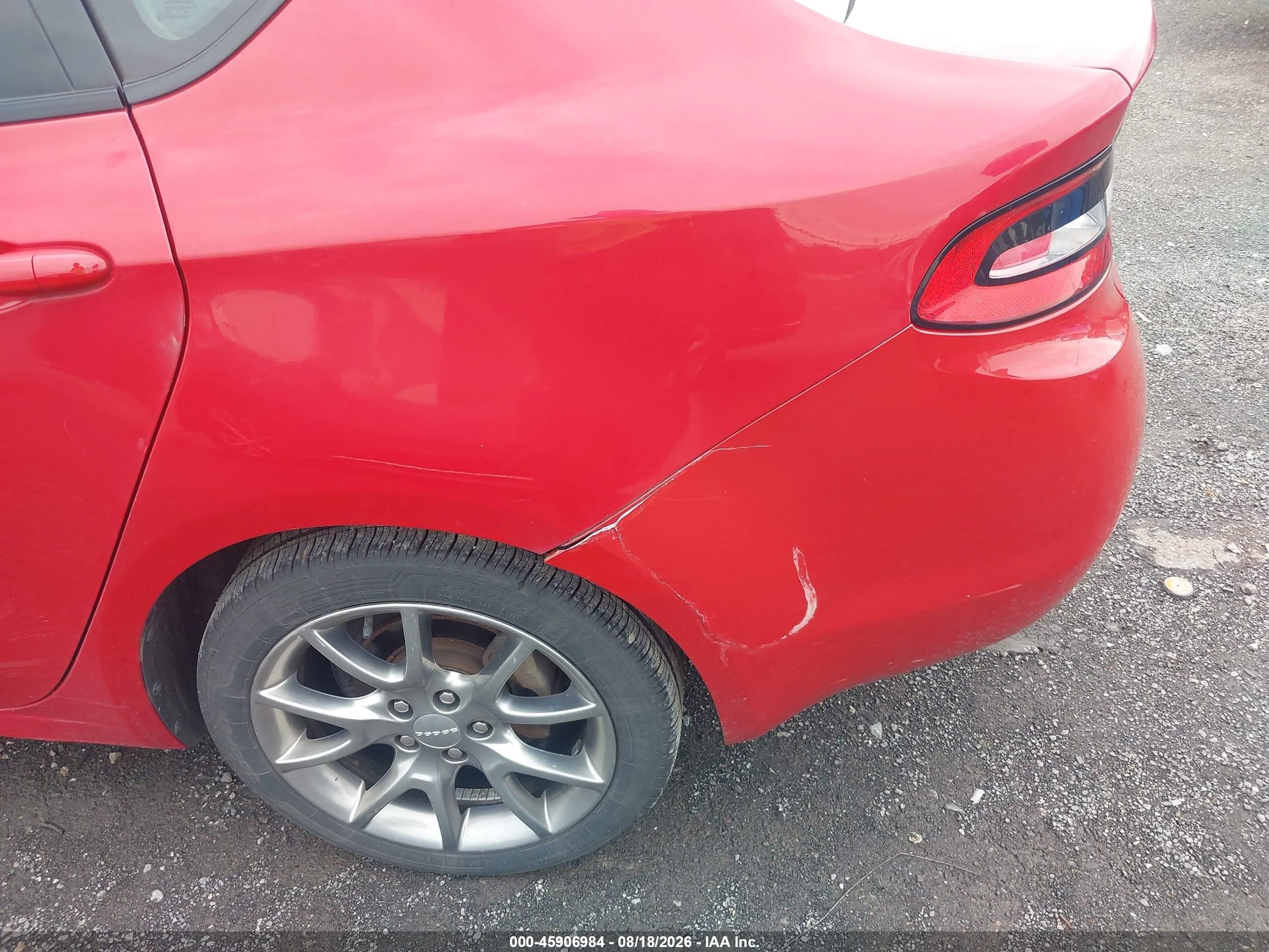 2013 Dodge Dart Sxt Красный vin: 1C3CDFBA6DD321862
