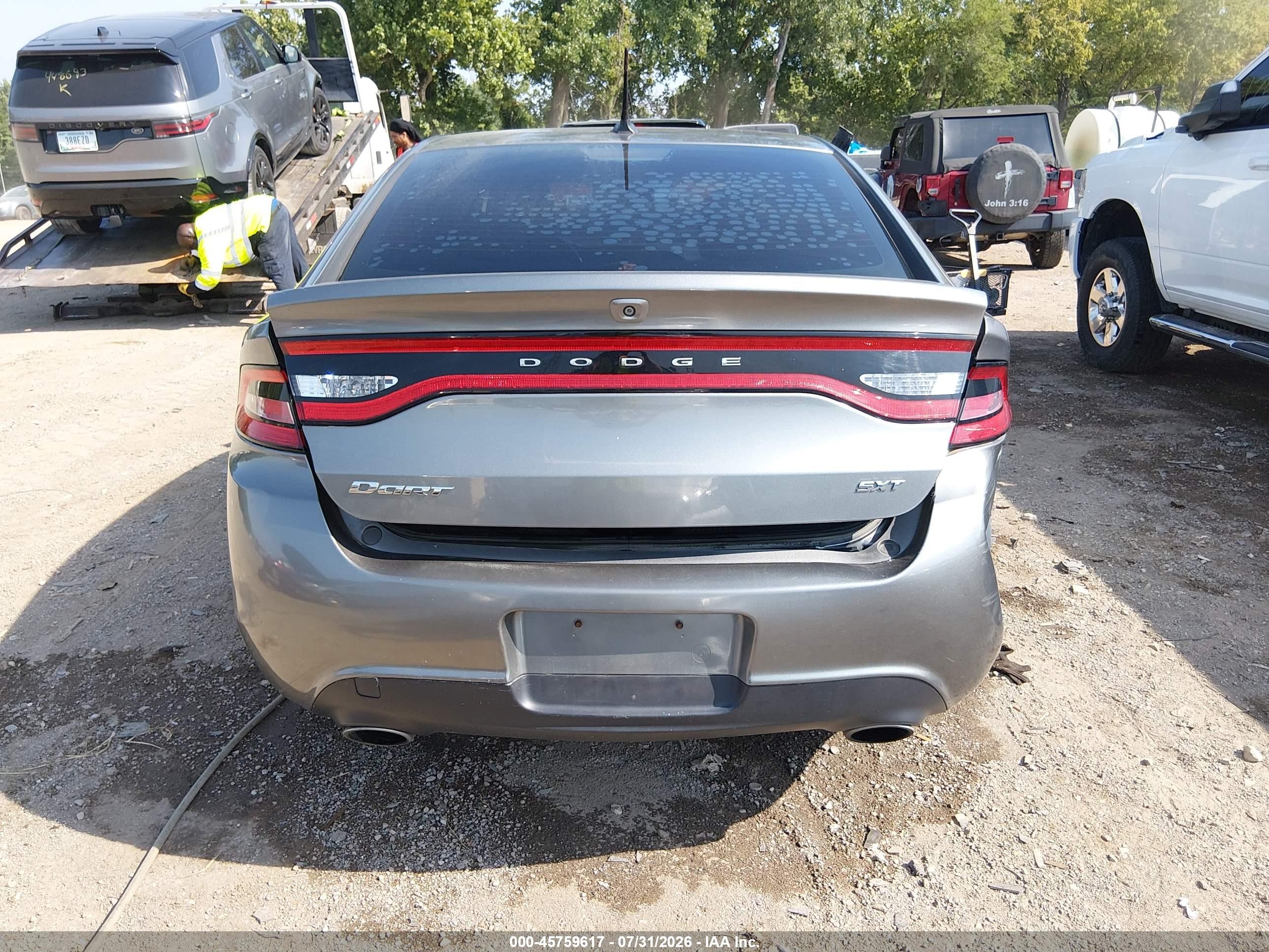 2013 Dodge Dart Sxt Gray vin: 1C3CDFBA6DD345949