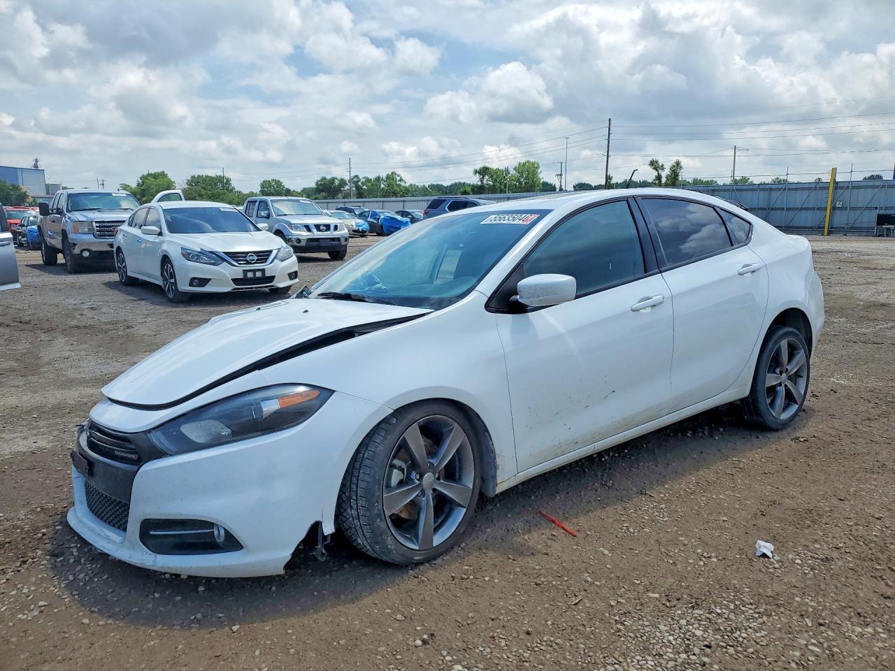 2013 Dodge Dart Sxt White vin: 1C3CDFBA7DD321613
