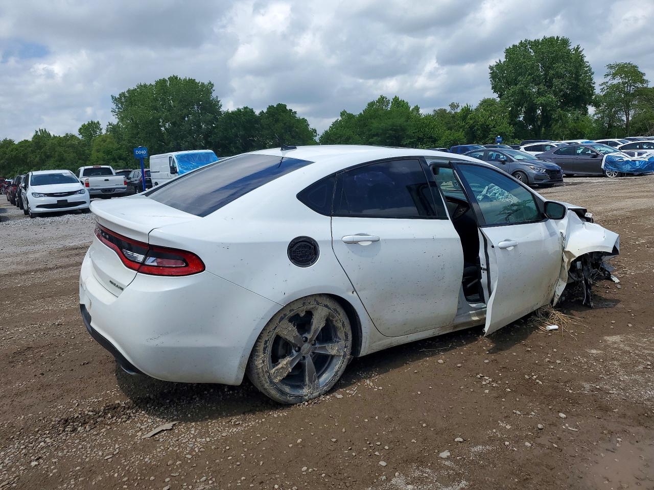 2013 Dodge Dart Sxt White vin: 1C3CDFBA7DD321613