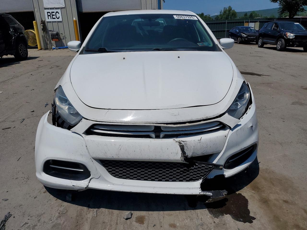 2013 Dodge Dart Sxt White vin: 1C3CDFBA7DD330764