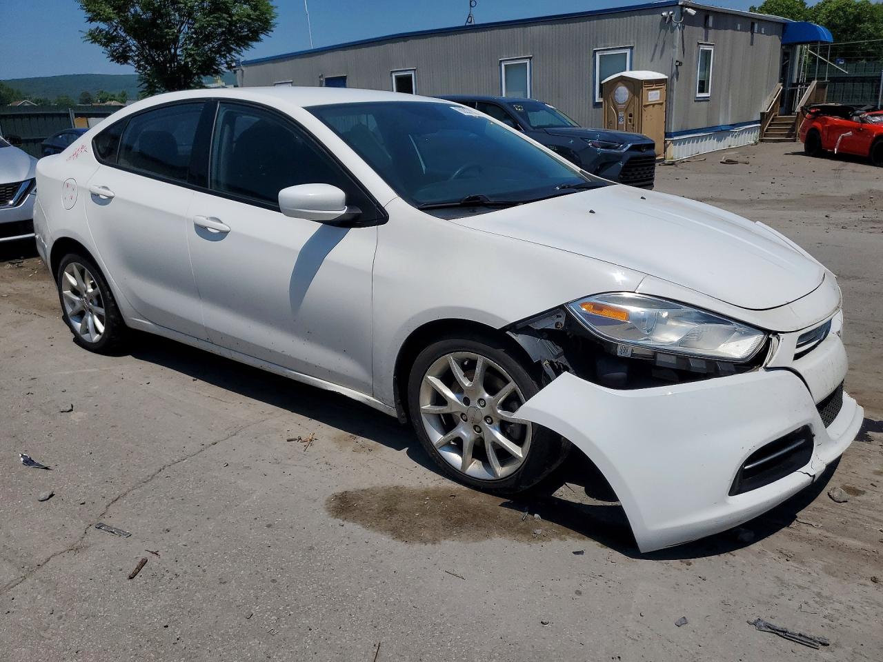 2013 Dodge Dart Sxt White vin: 1C3CDFBA7DD330764